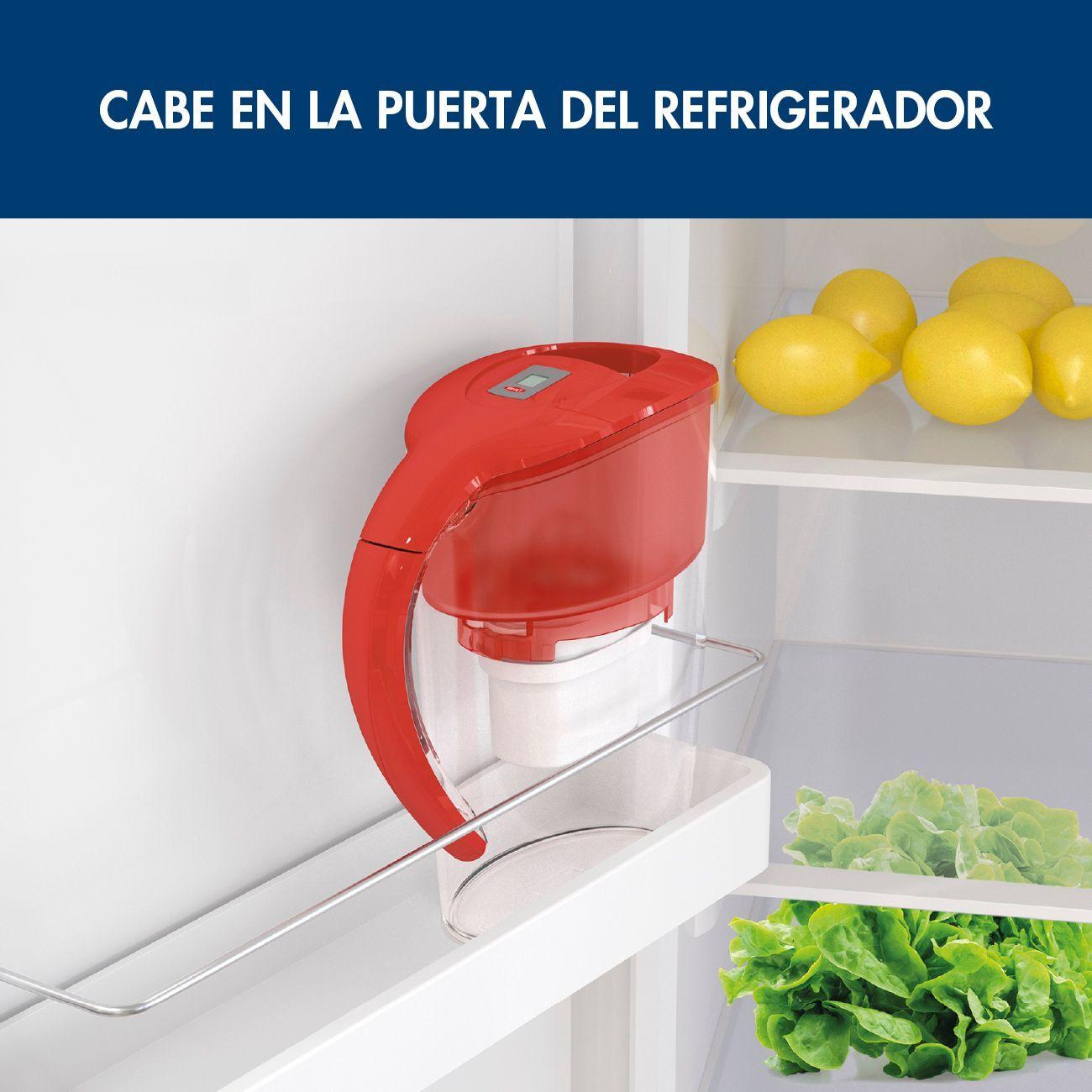 Jarro purificador de agua Minerva Plus Rojo-2