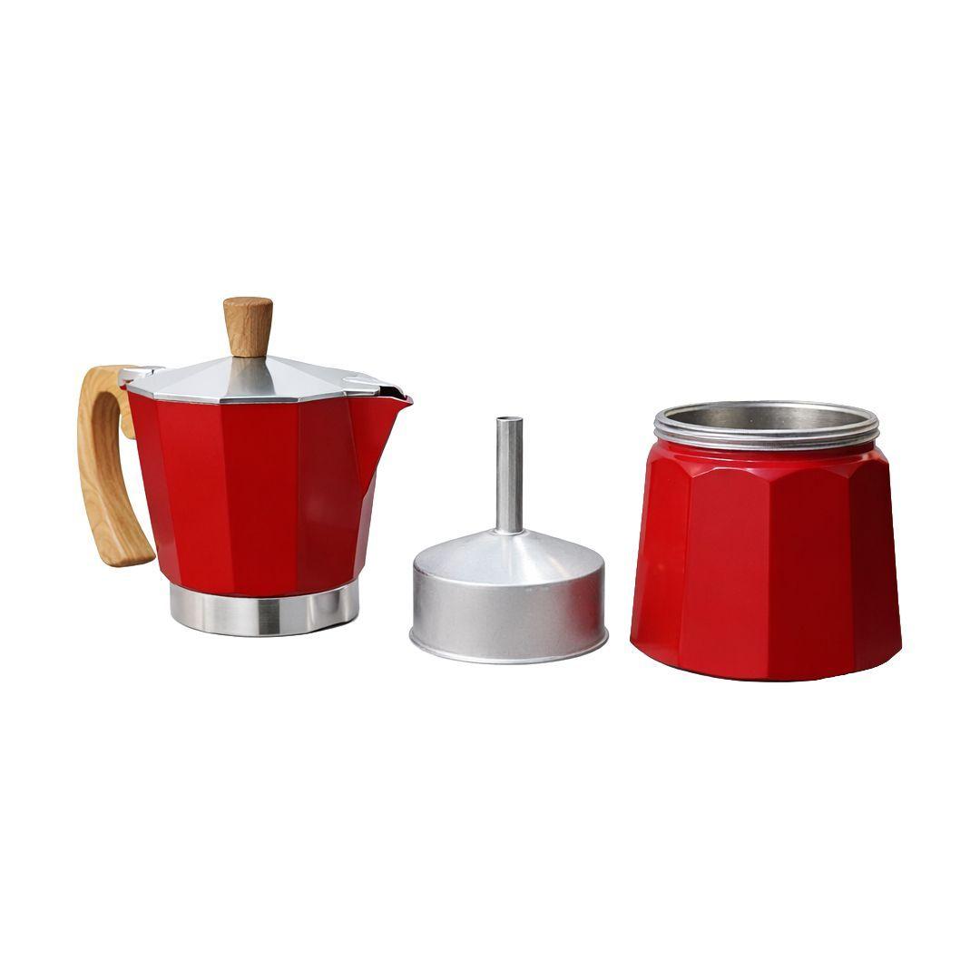 Cafetera Moka Thor Moka Milano de 9 tazas Rojo-6