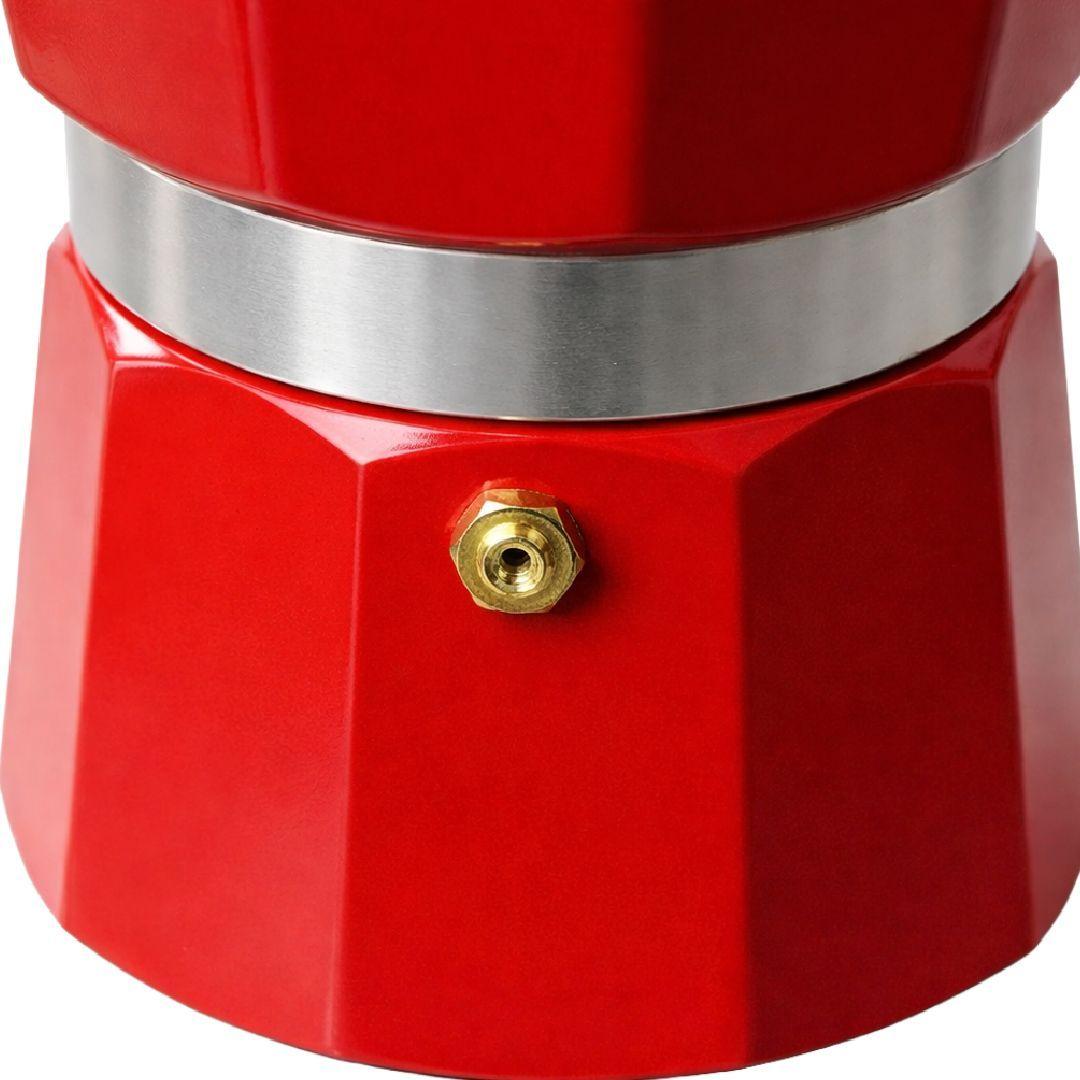Cafetera Moka Thor Moka Milano de 9 tazas Rojo-8