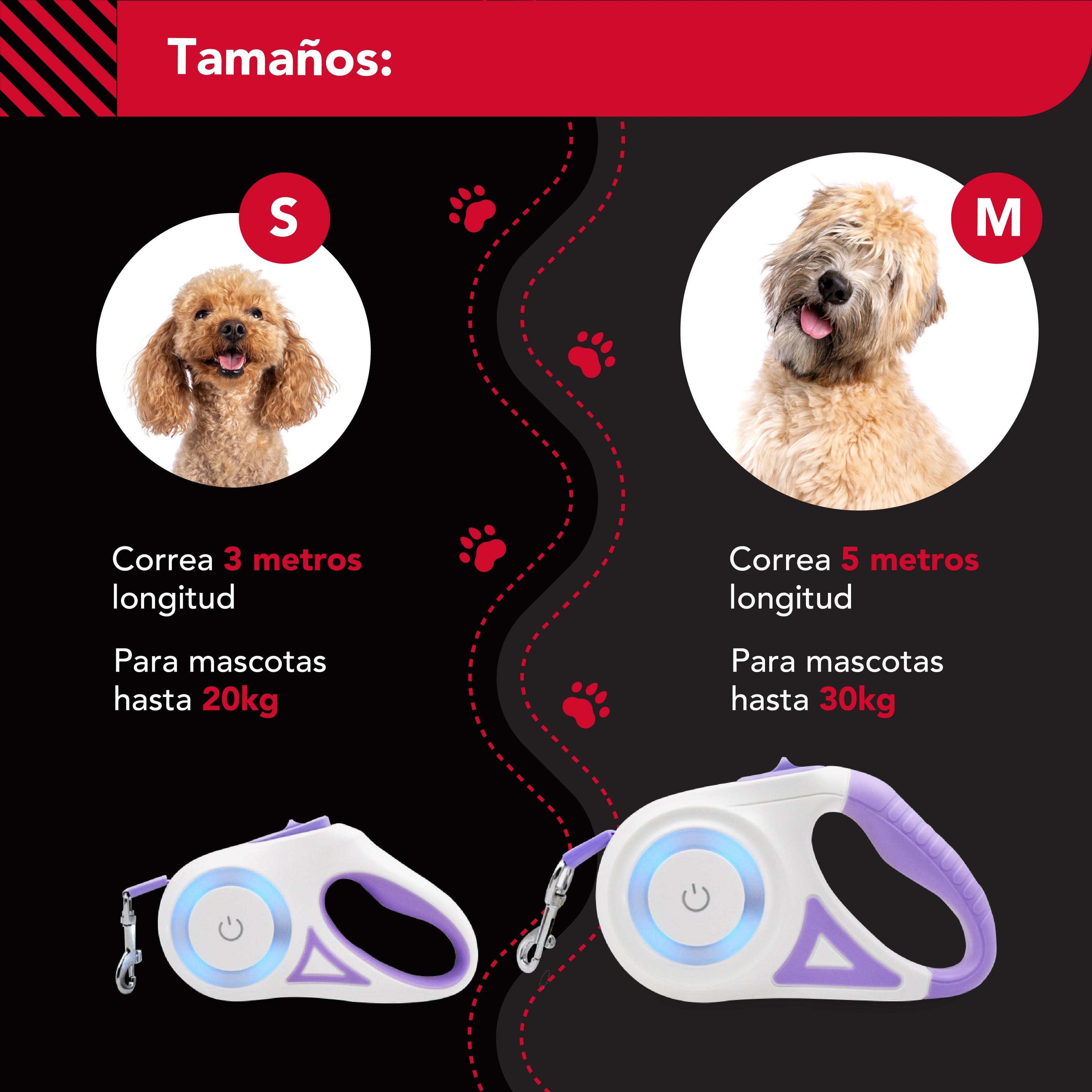 Correa Luminosa Thor Light Leash M-7