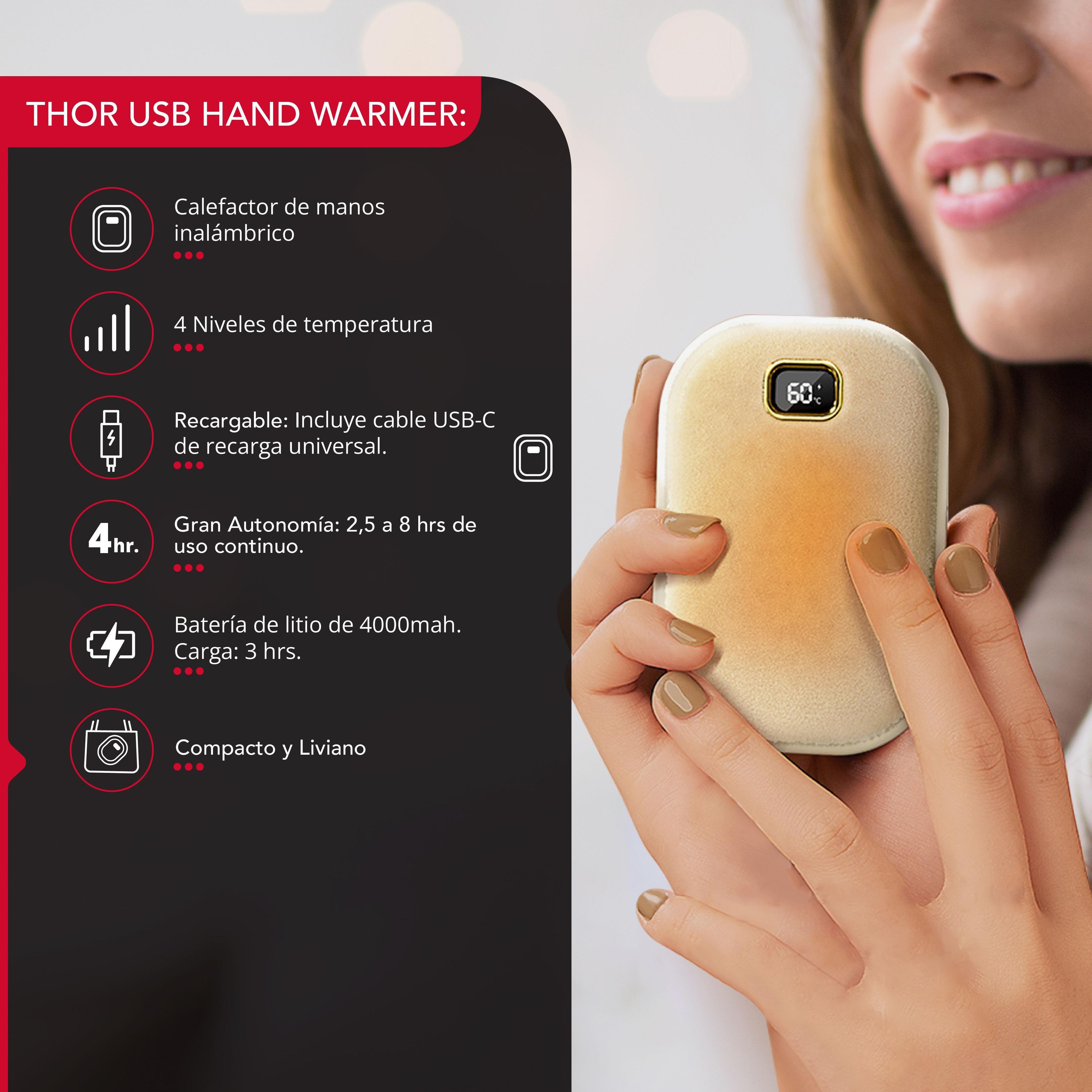 Calentador de Manos Inalambrico Thor USB Hand Warmer-2