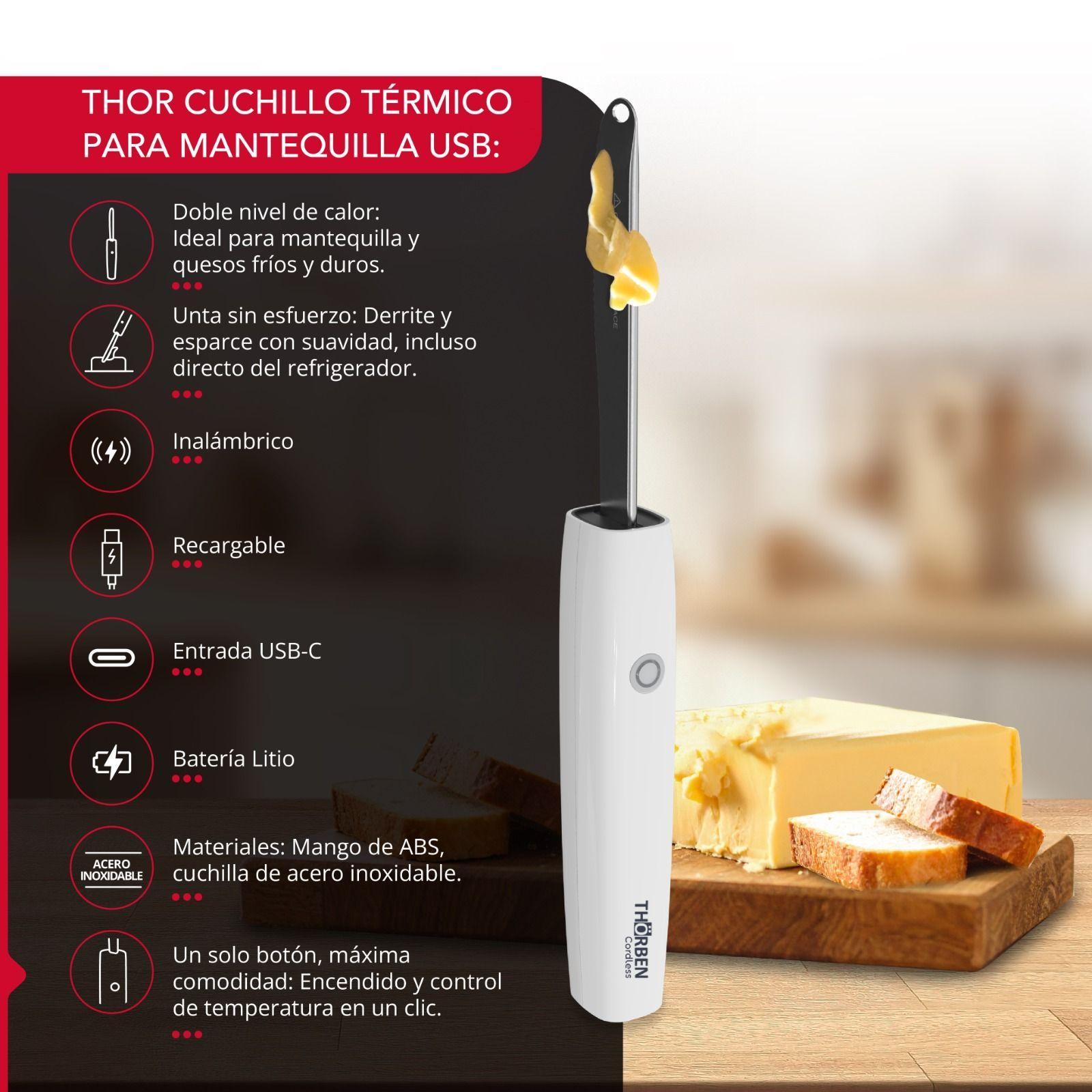 Cuchillo termico 2 Temperaturas USB Thor Butter Knife-2