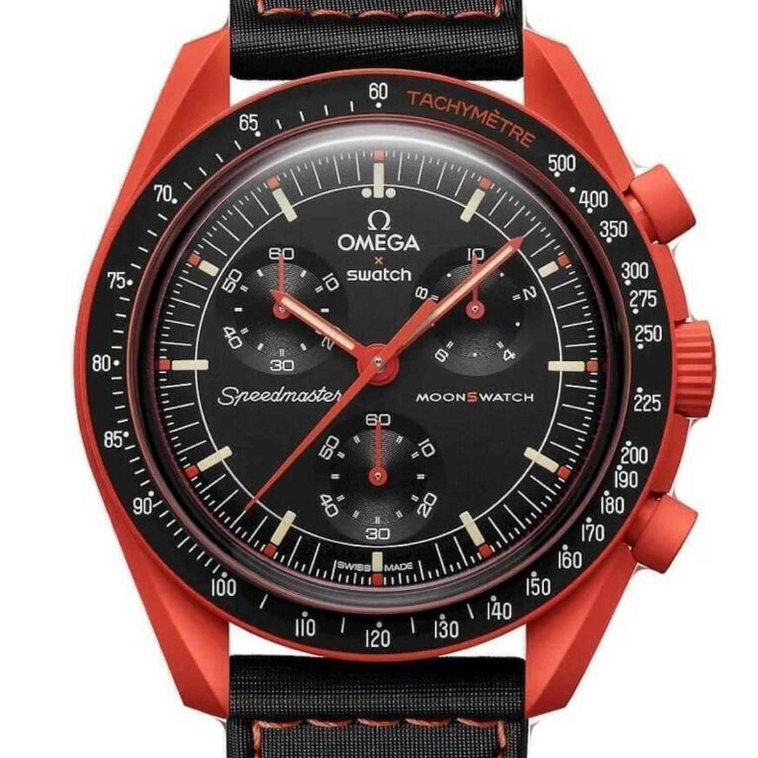 Reloj Swatch Unisex Moonswatch Mission on Earth LAVA S0330100-0