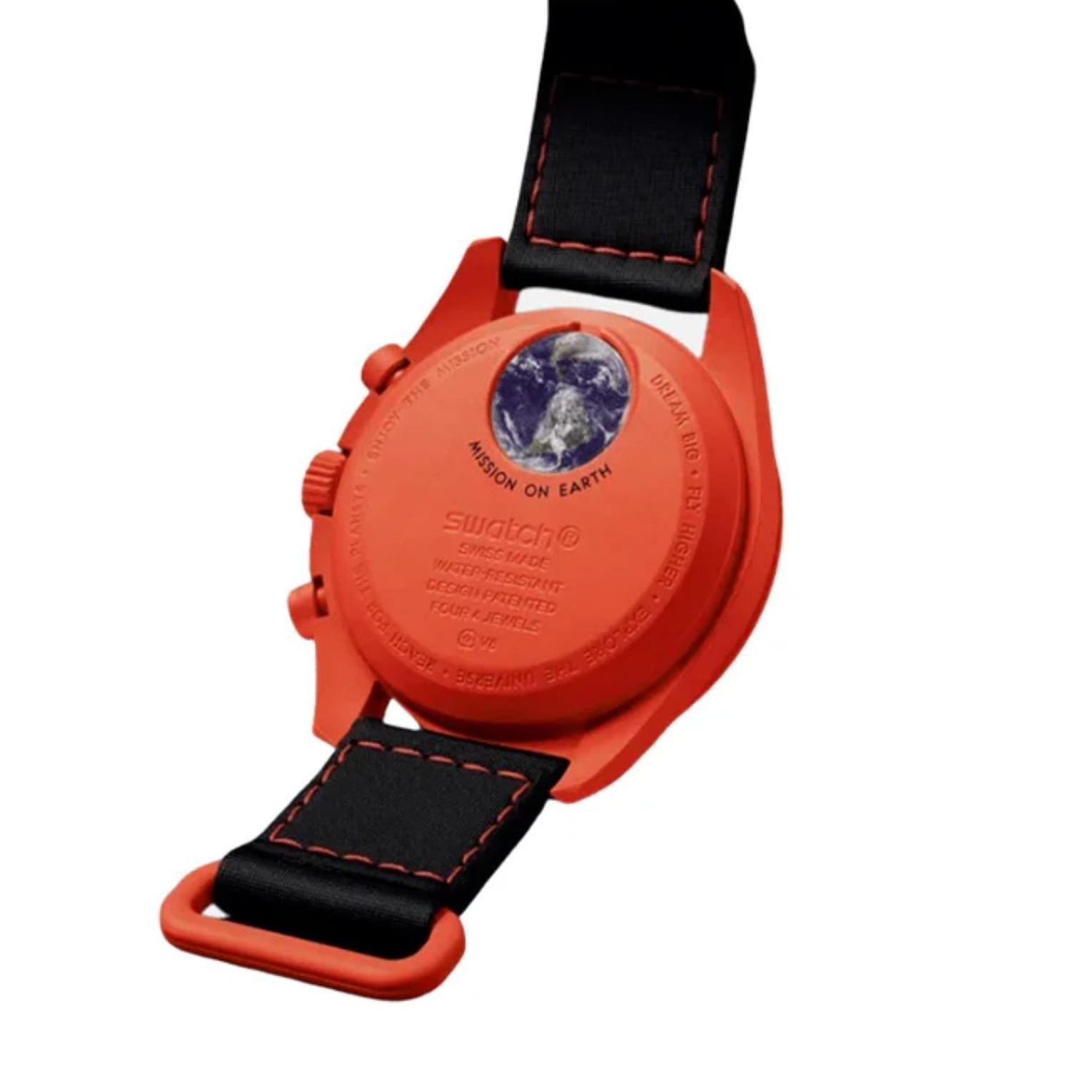 Reloj Swatch Unisex Moonswatch Mission on Earth LAVA S0330100-2