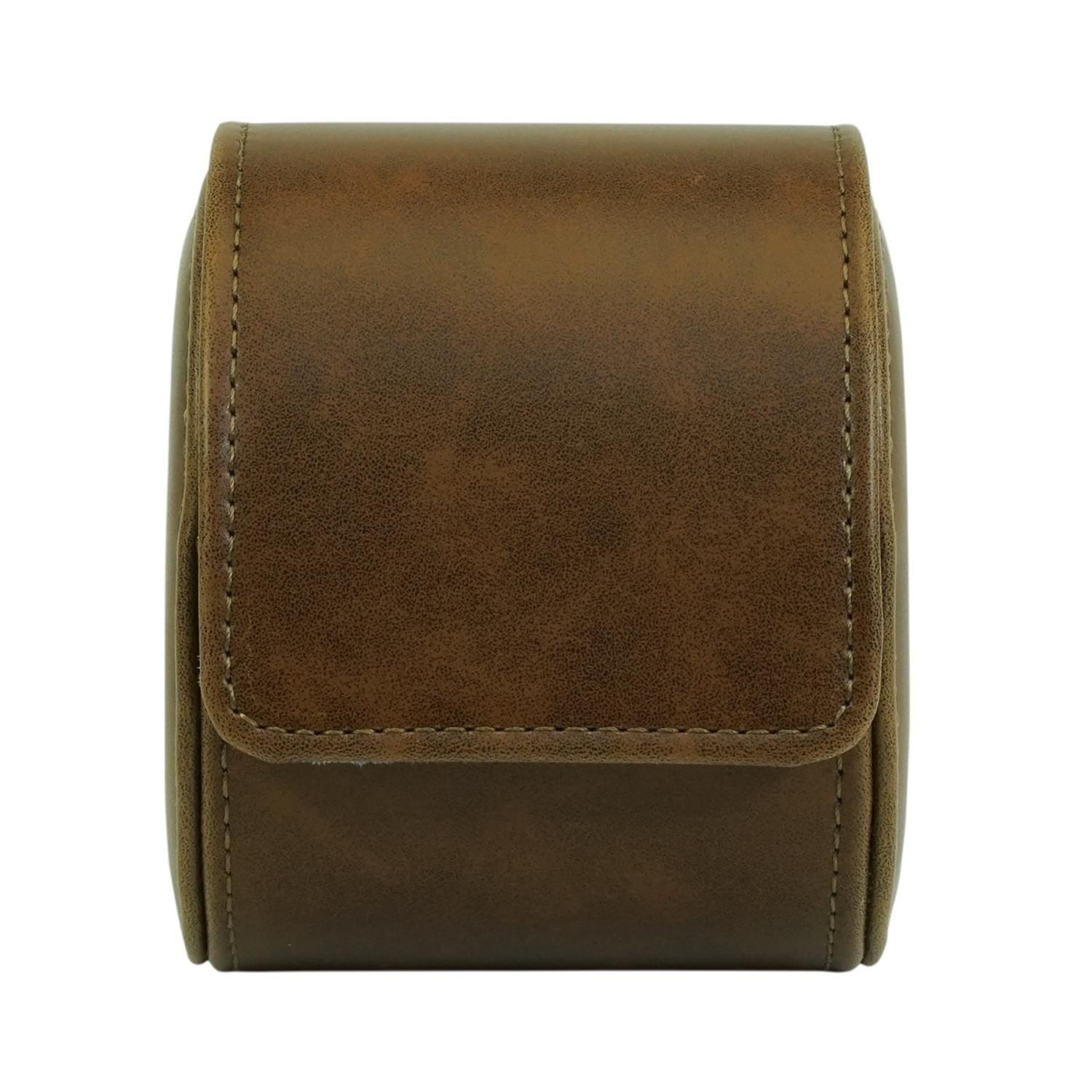 Estuche Reloj Cuero Individual Cafe-8