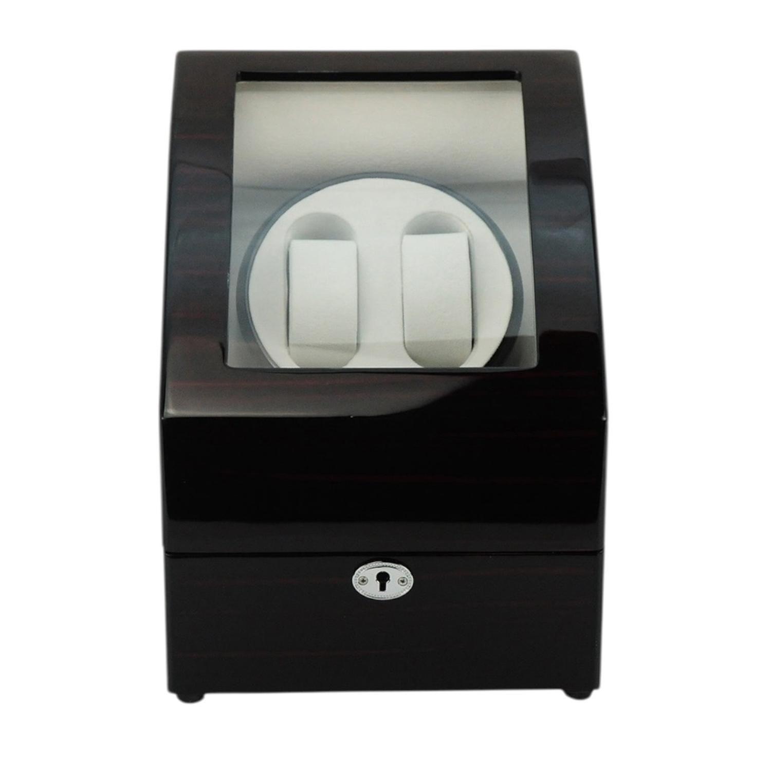 Watch Winder 2 Relojes Ebony Brillo Alto-0