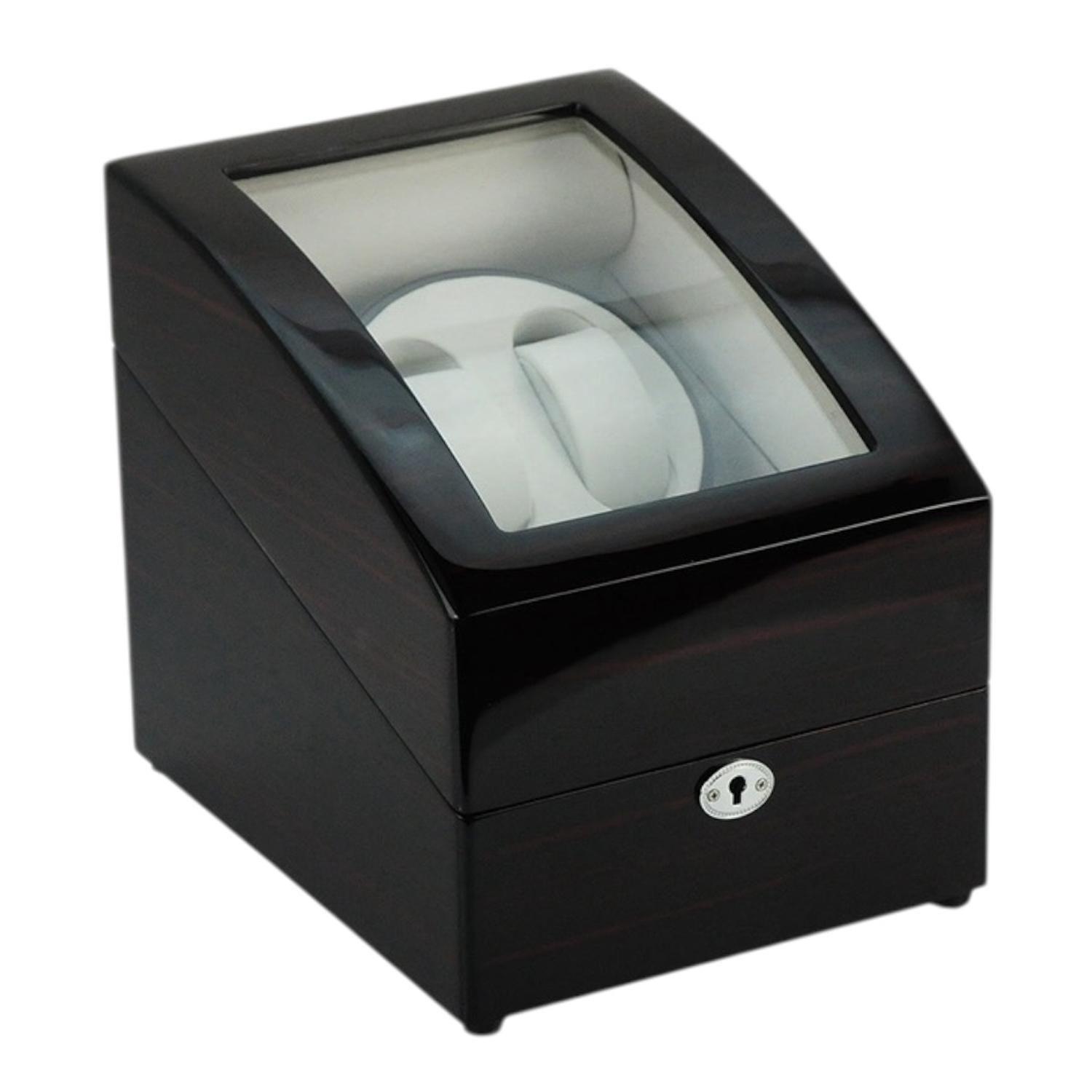Watch Winder 2 Relojes Ebony Brillo Alto-2