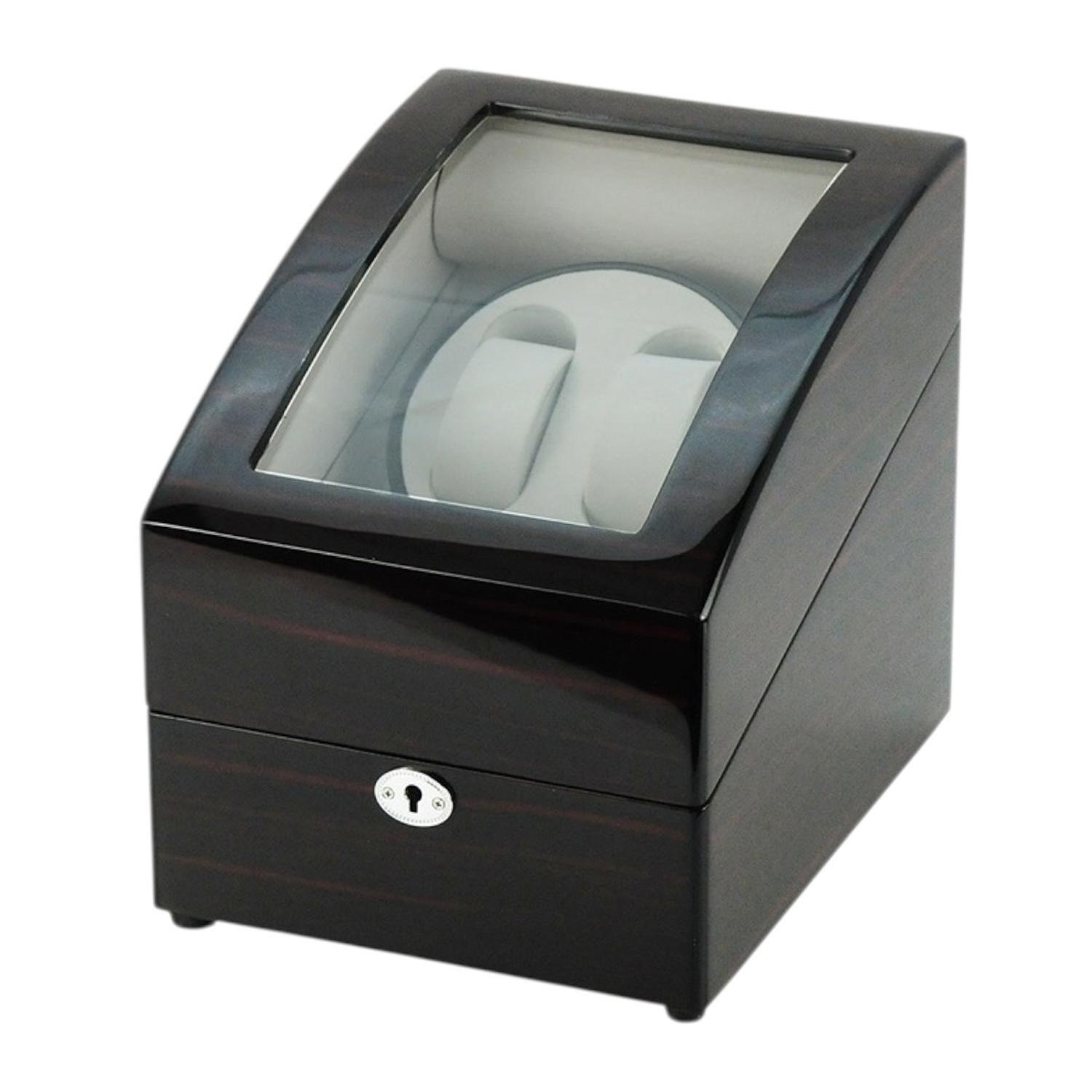Watch Winder 2 Relojes Ebony Brillo Alto-5