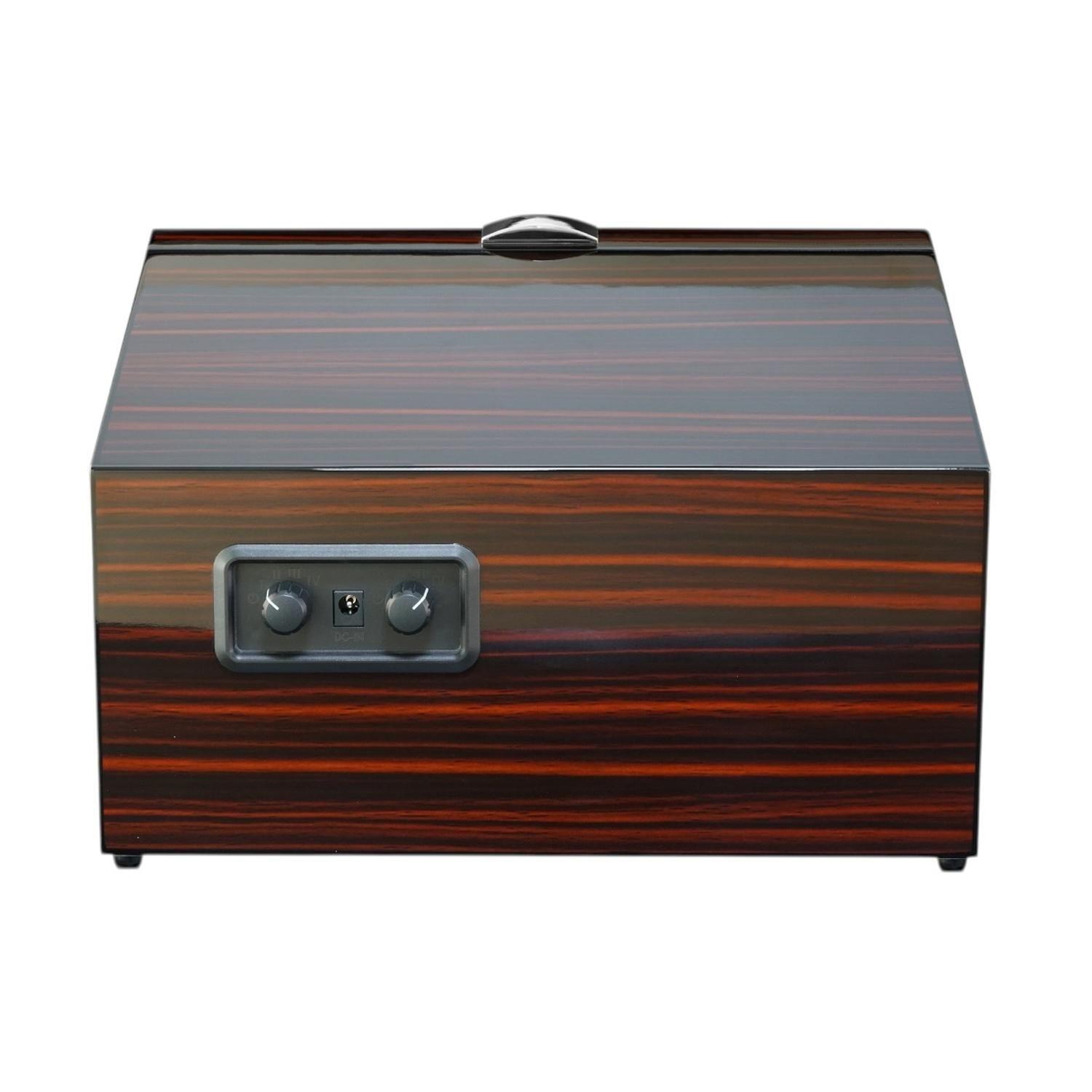 Watch Winder Doble Ebony Brillo Alto 4 Programas-3