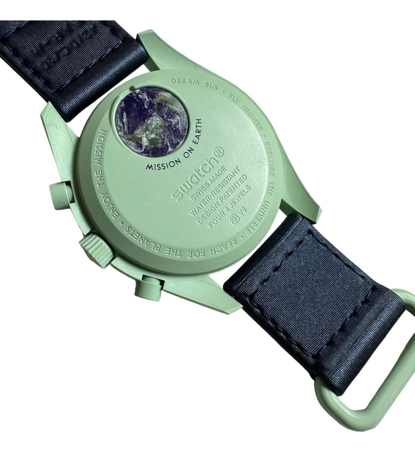 Reloj Swatch Unisex Moonswatch Earth SO33G100-4