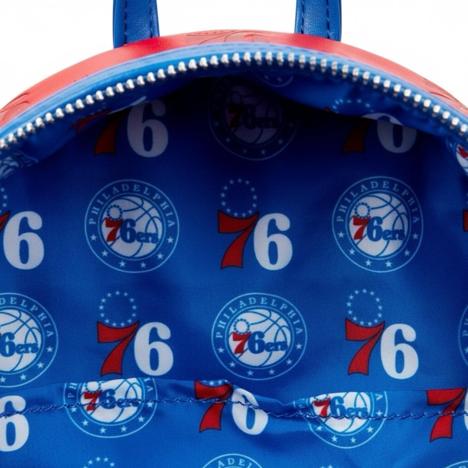 Mochila Loungefly Hombre NBA Philadelphia 76ers Red-3