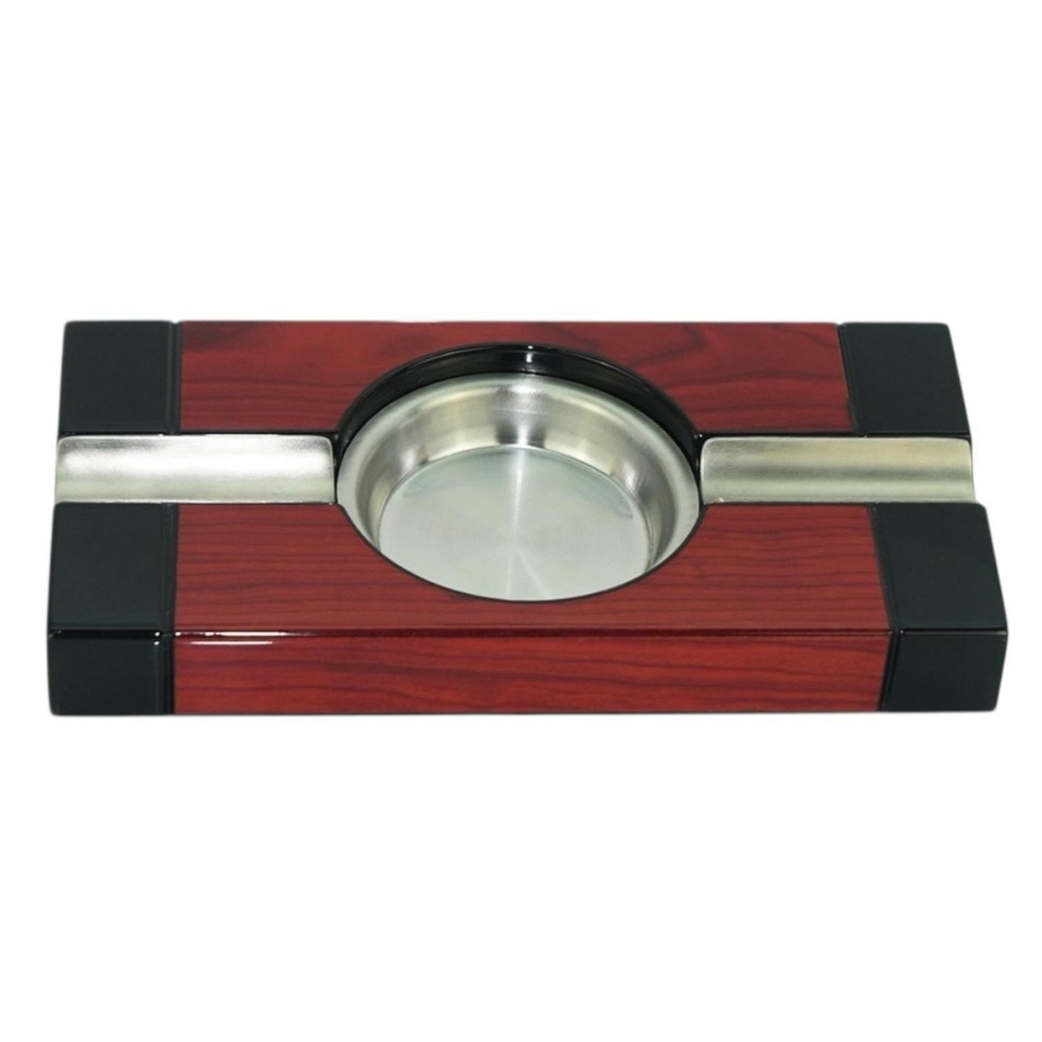 Cenicero para Puros Cherry Negro con Plato Metal-4