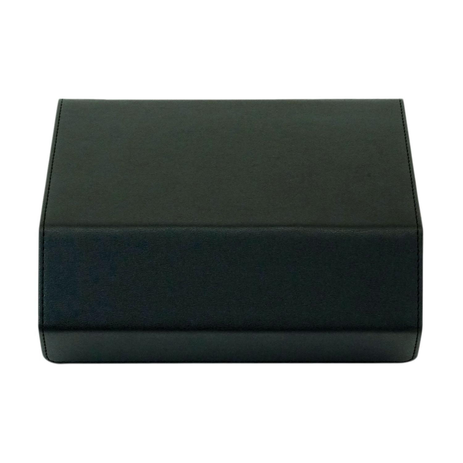 Caja para Relojes Cuero 6 Espacios Hexagonal Negro-4