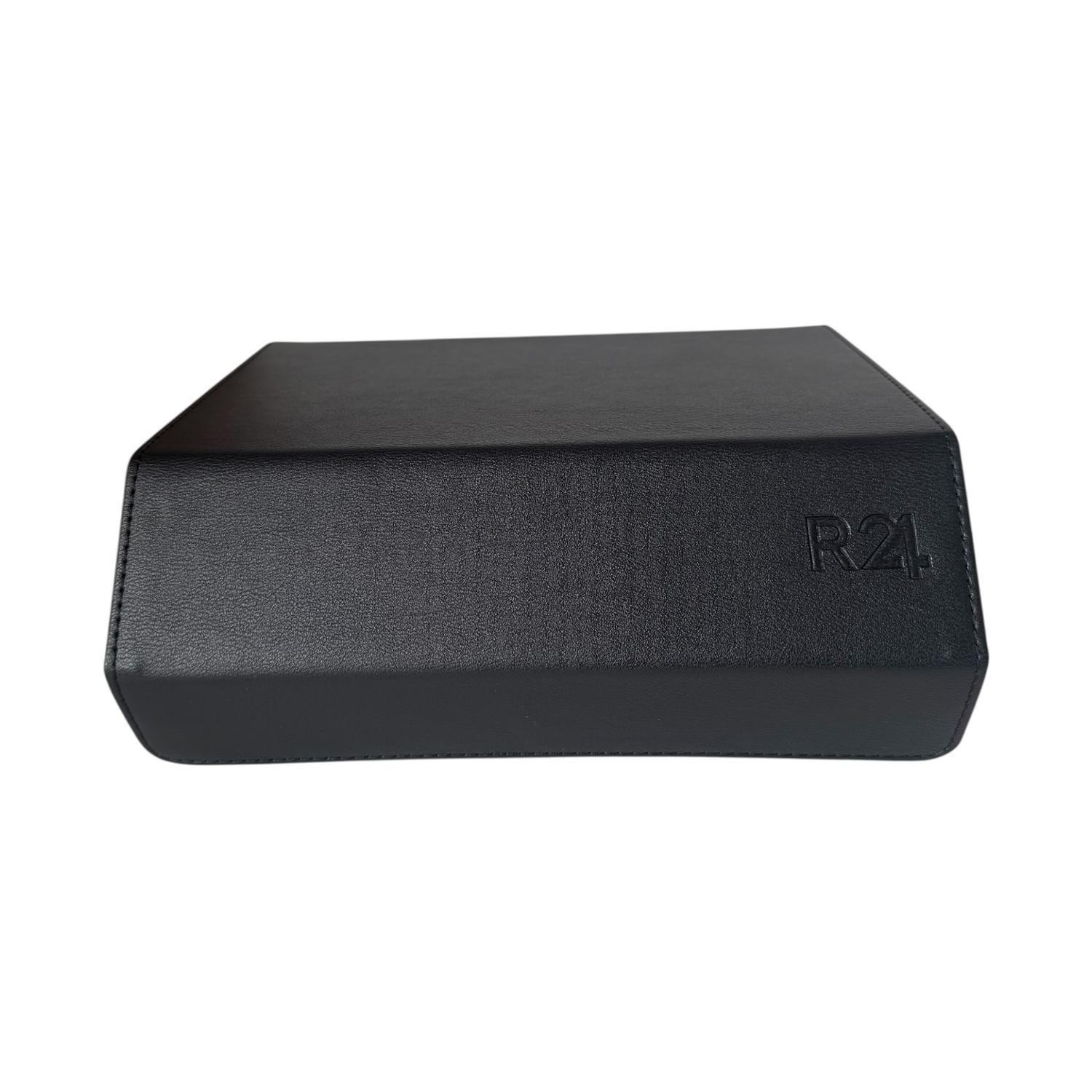 Caja para Relojes Cuero 6 Espacios Hexagonal Negro-4