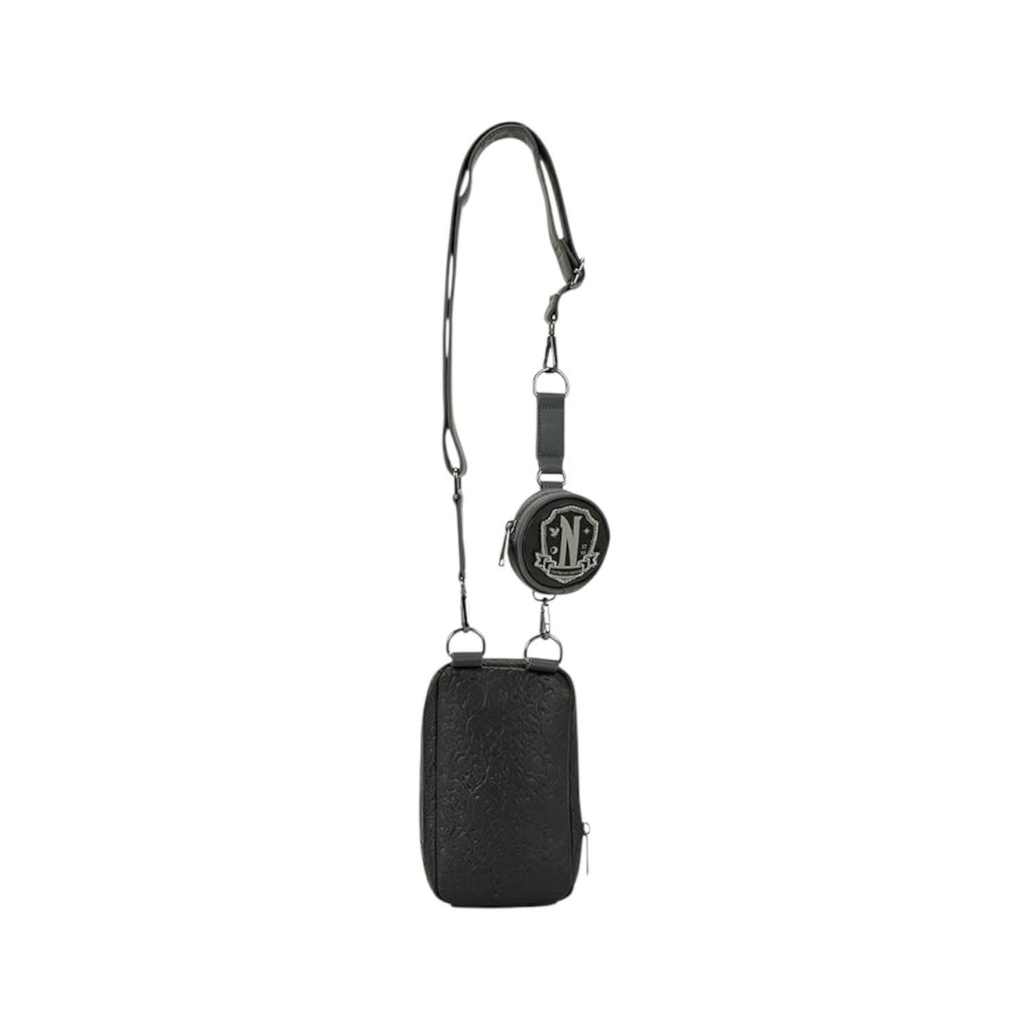 Bolso Loungefly Mujer Wednesday Black Roses Phone-4