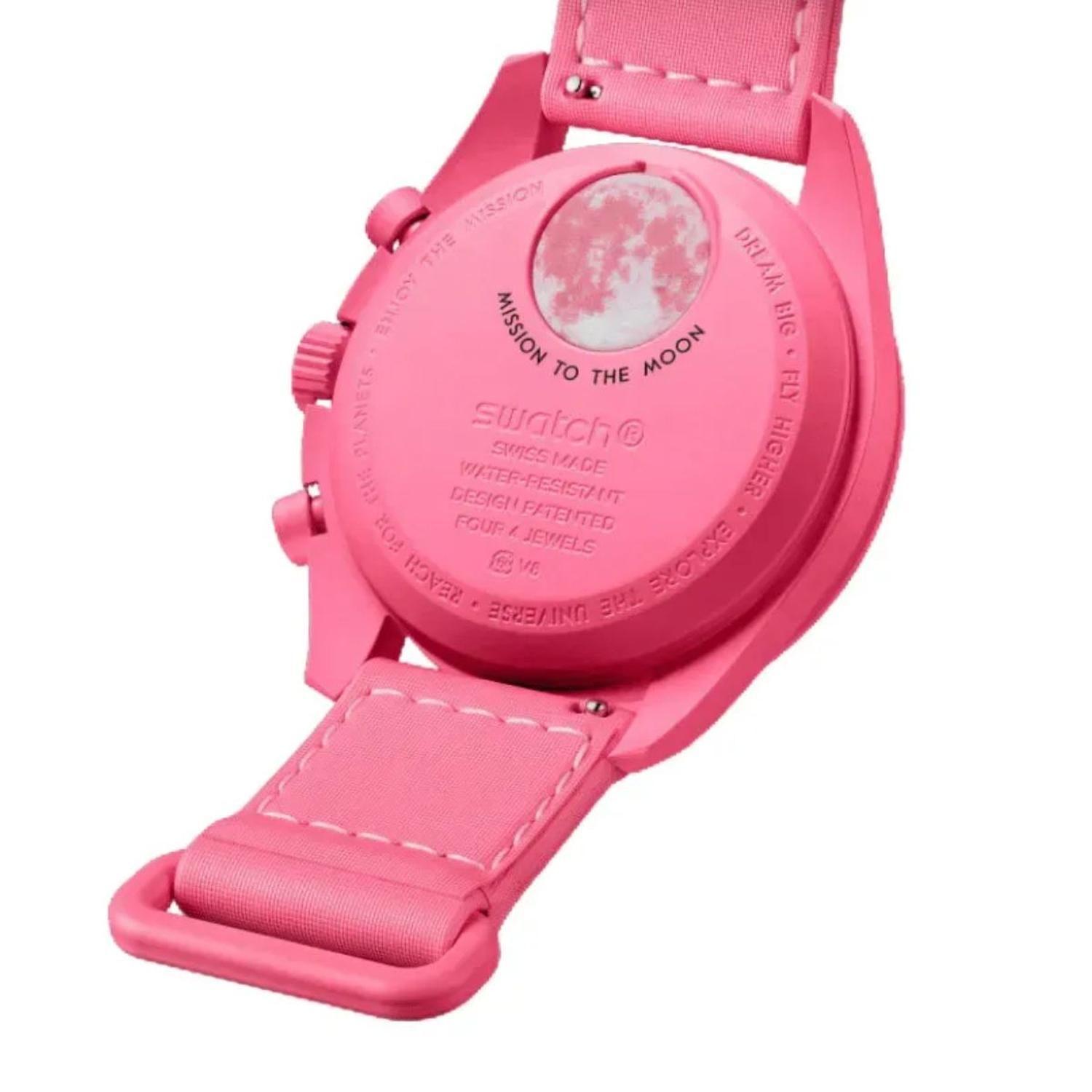 Reloj Swatch Unisex Moonswatch Mission To The Pink Moonphase-2