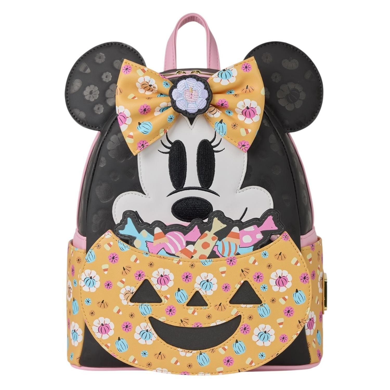Mochila Loungefly Mujer Minnie Mouse Pumpkin Glow-0