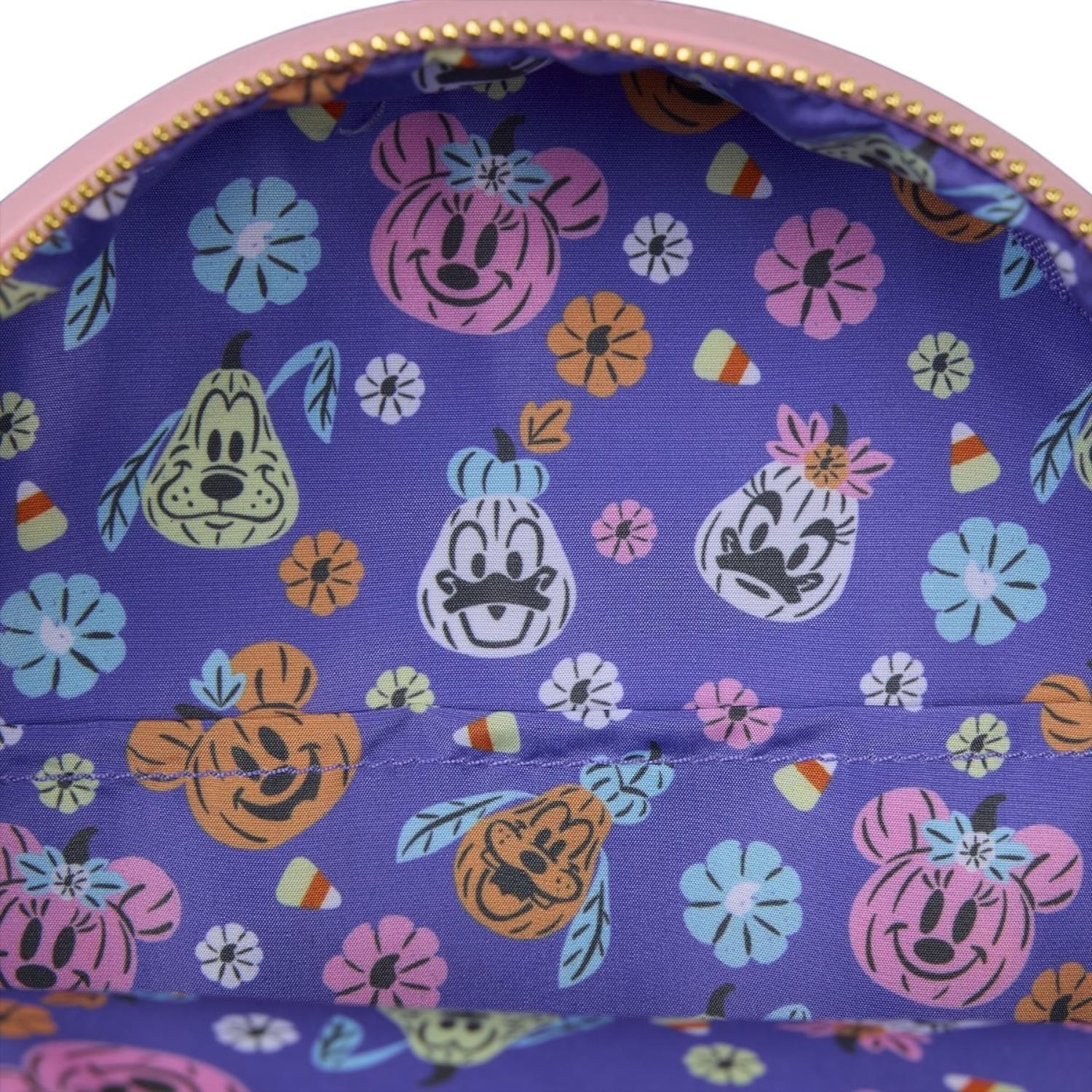 Mochila Loungefly Mujer Minnie Mouse Pumpkin Glow-5