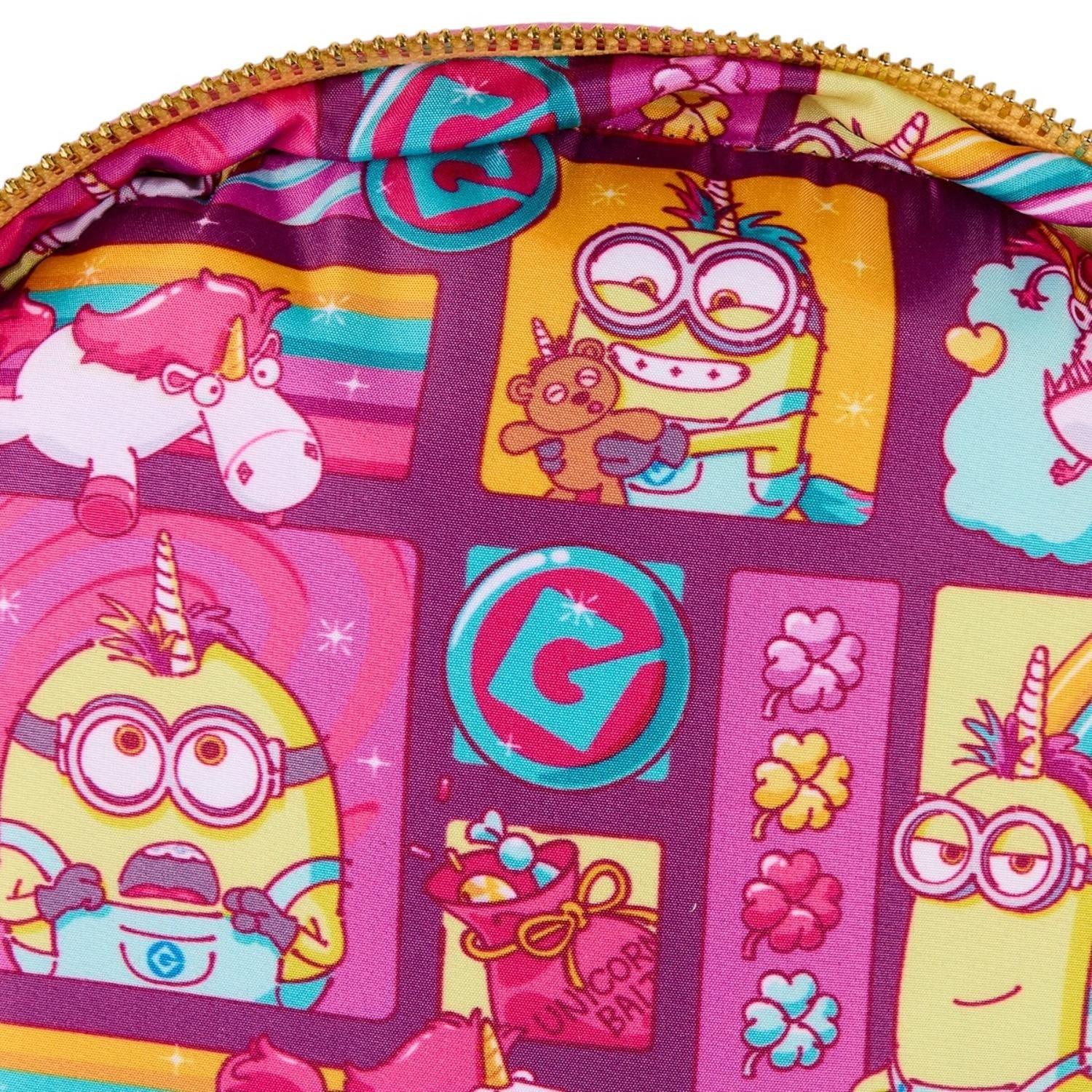 Mochila Loungefly Mujer Minions Fluffy Unicorn Rainbow-5