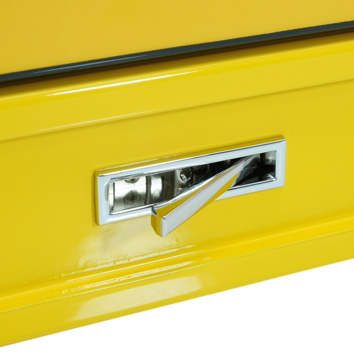 Gabinete Humidor Puros Amarillo Brillo Bandejas-7