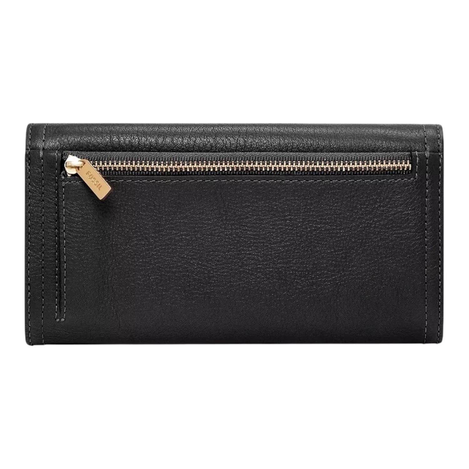 Billetera Mujer Fossil Cuero Logan Flap Clutch SL7833001-2