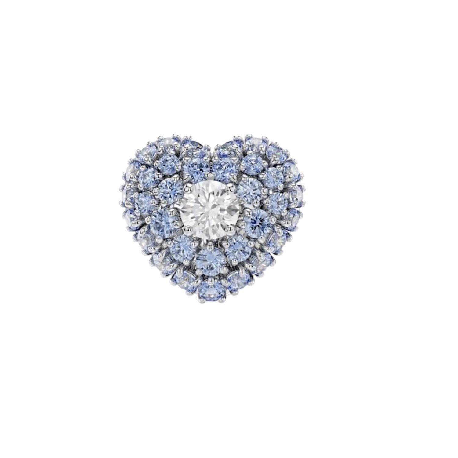Aros Swarovski Mujer Hyperbola Stud Earrings Heart 5683576-3
