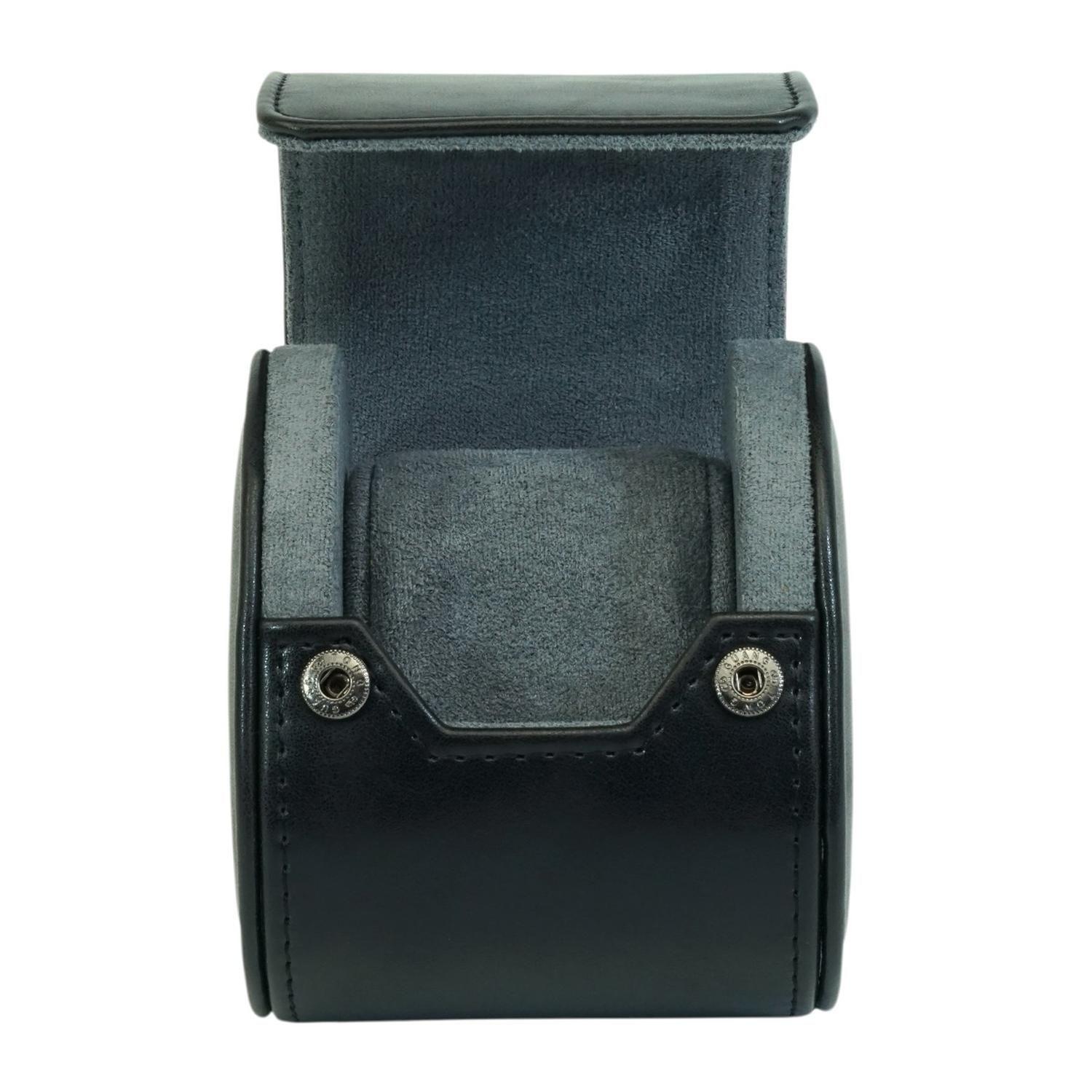 Estuche Reloj Cuero Individual Negro-3