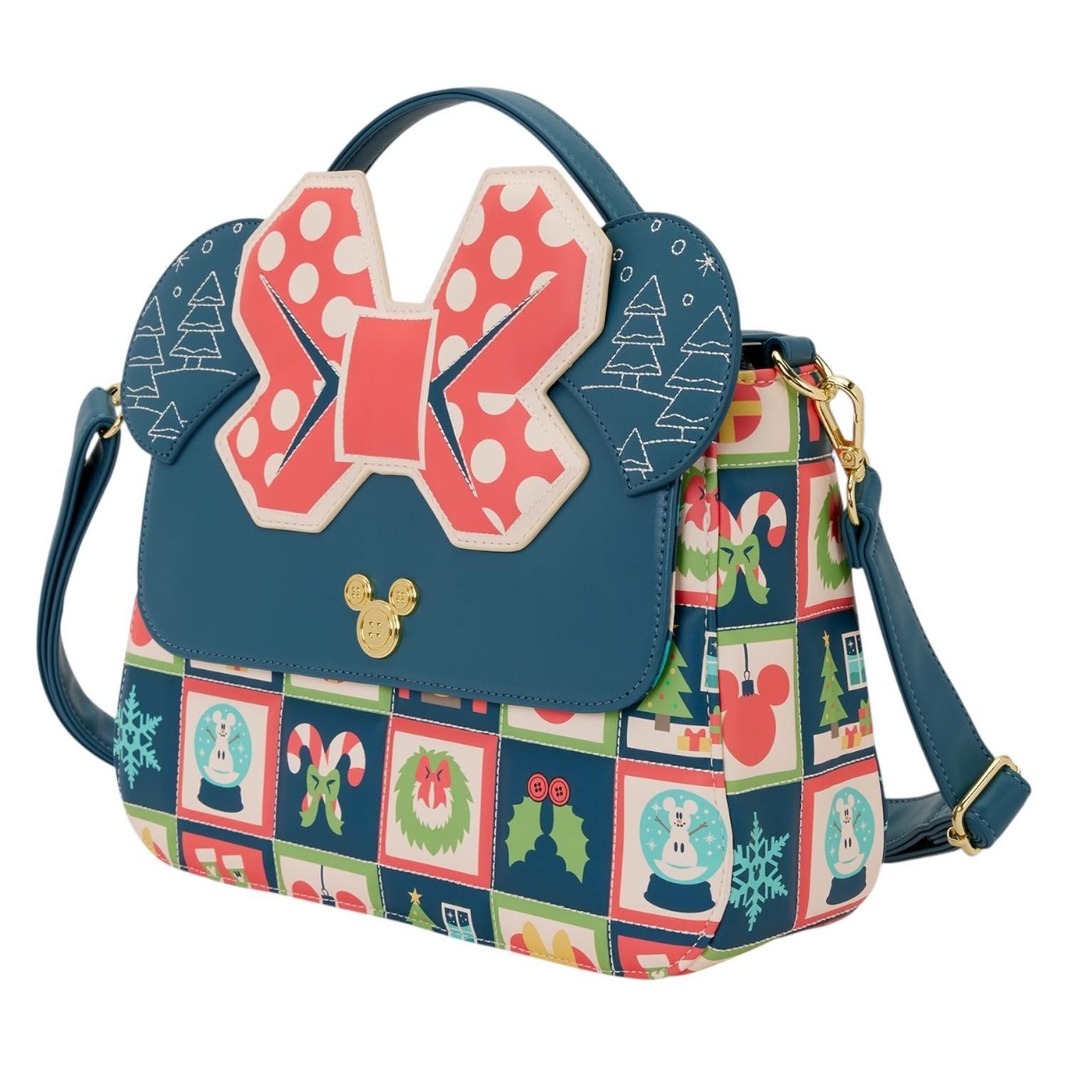 Bolso Loungefly Mujer Minnie Mouse Holiday Crossbody-2