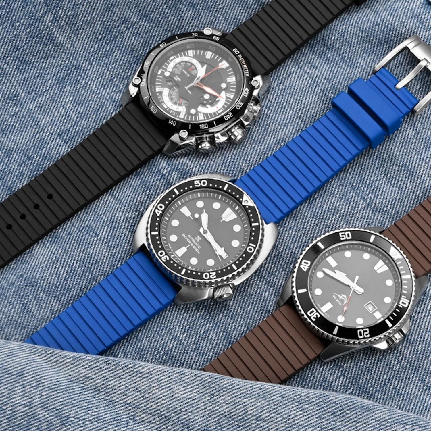 Correa Reloj Caucho R24 FJ5 Variedad de Colores y Medidas-4