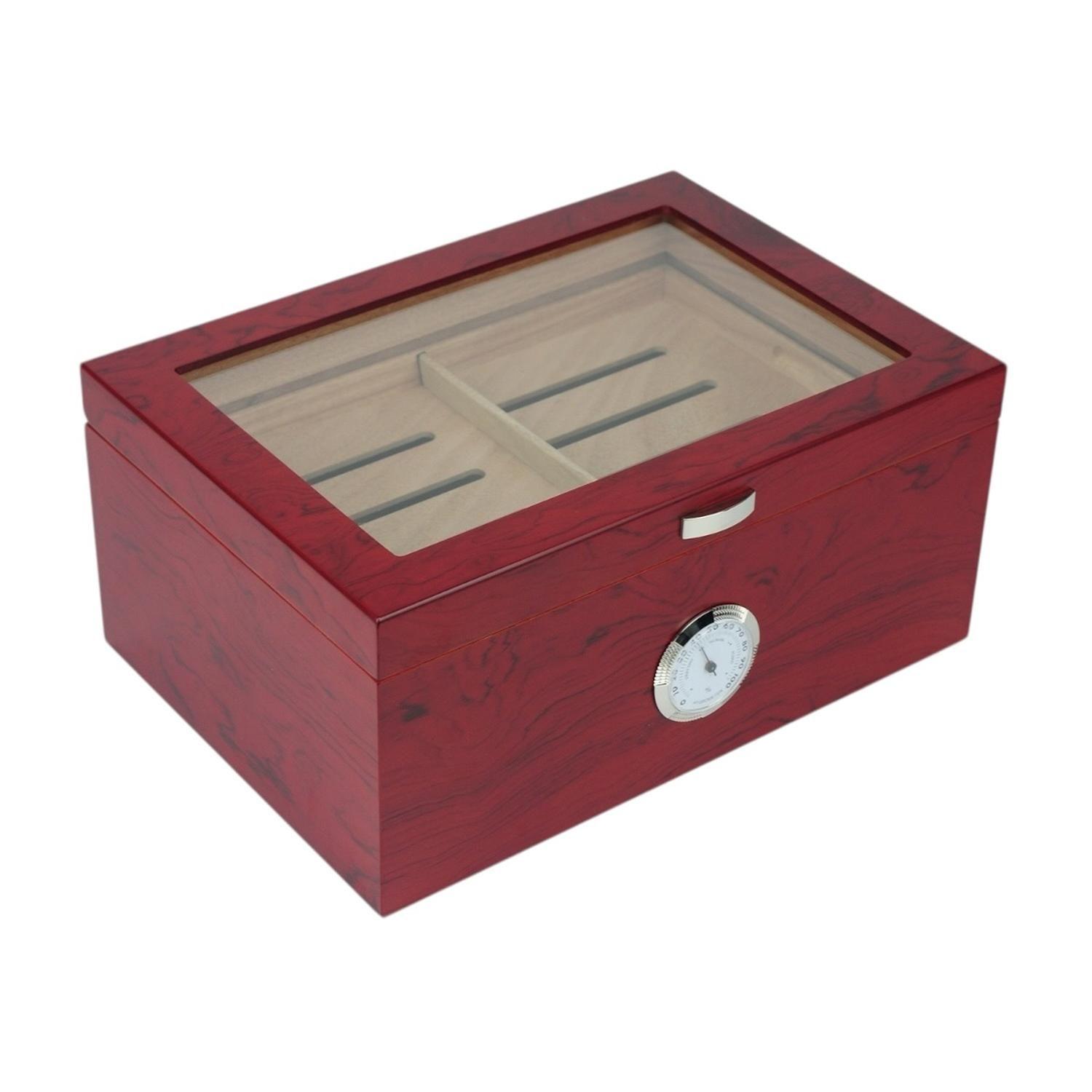 Humidor 100 Puros Bubinga MDF con Bandeja-2