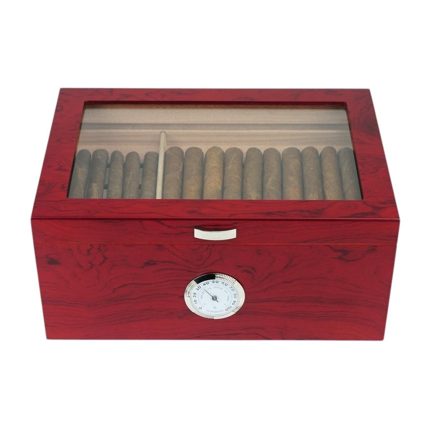 Humidor 100 Puros Bubinga MDF con Bandeja-4