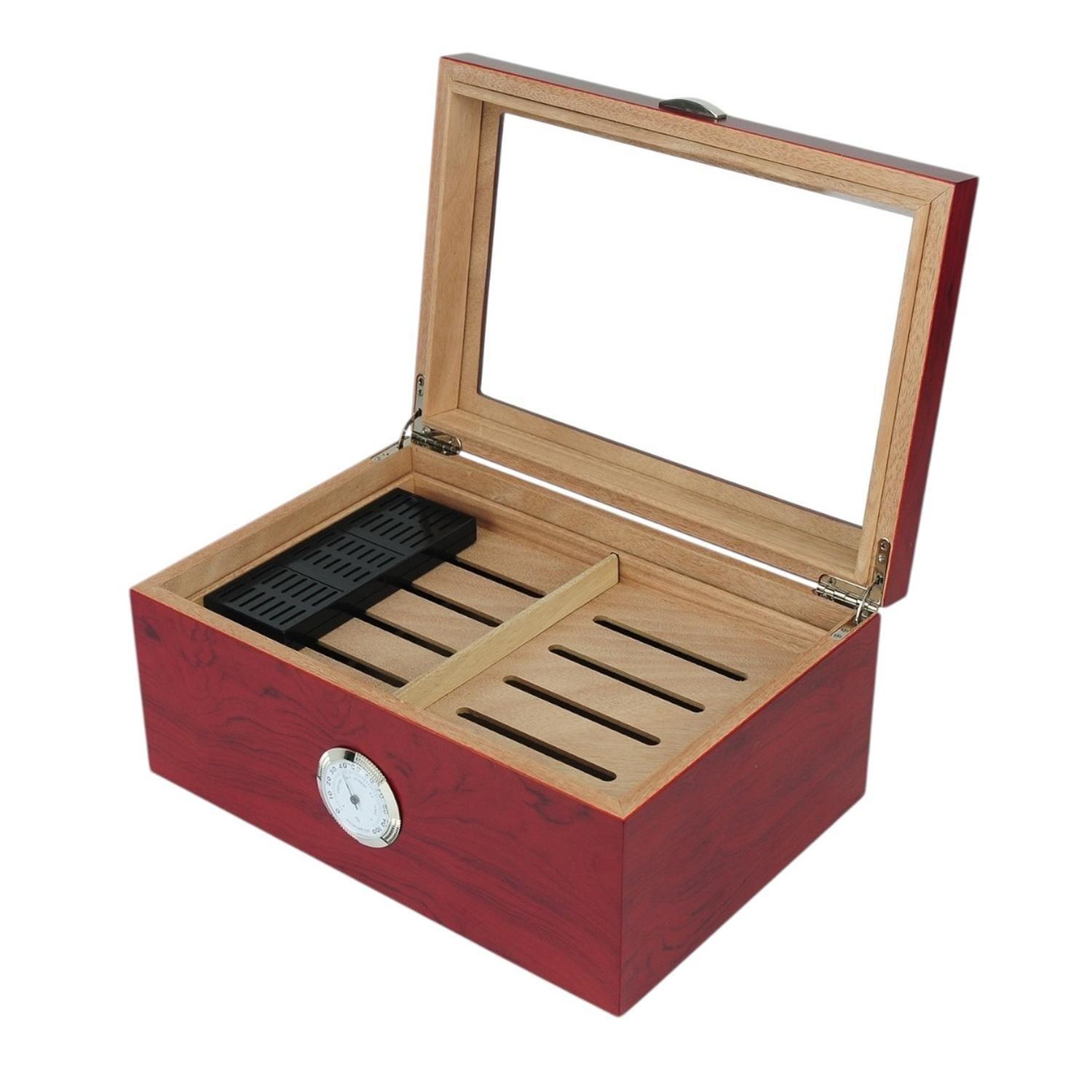 Humidor 100 Puros Bubinga MDF con Bandeja-5