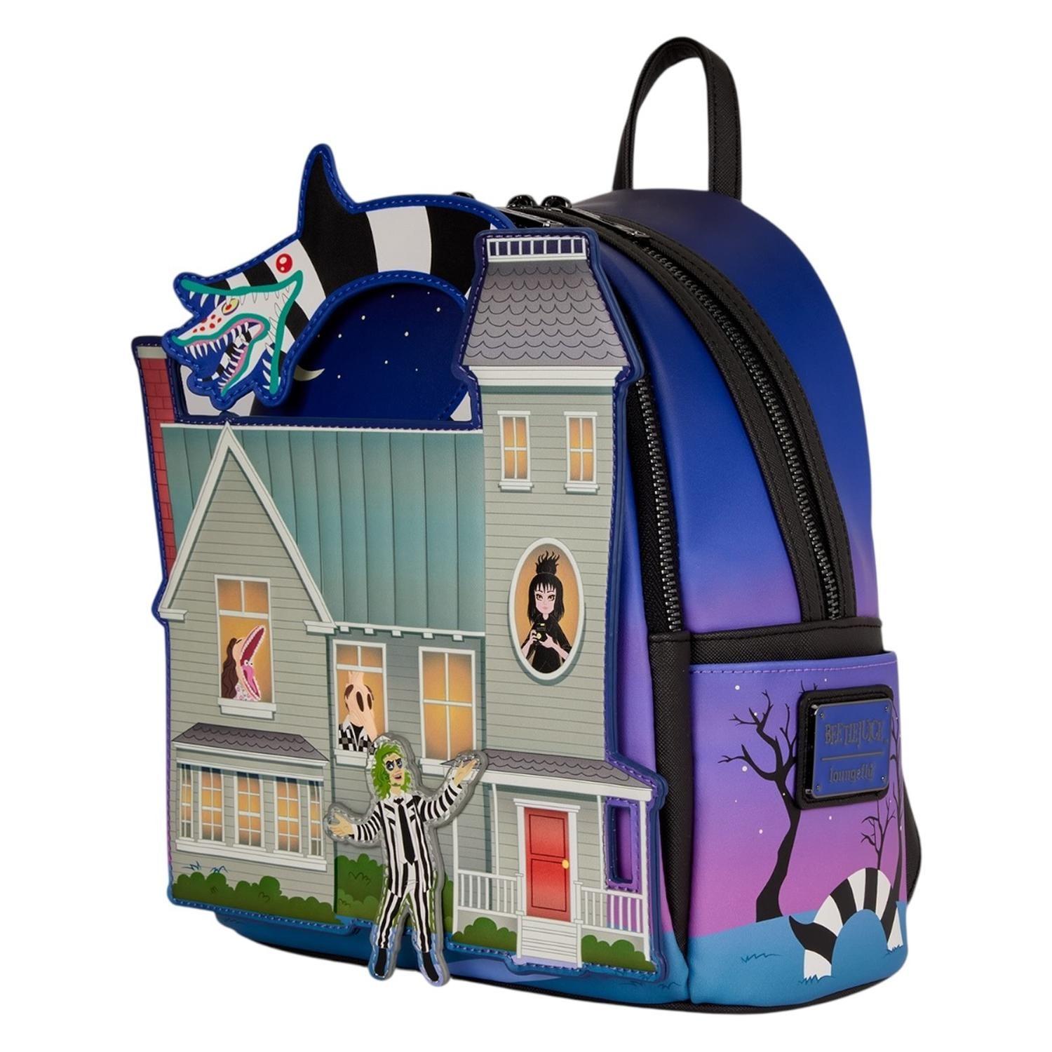 Mochila Loungefly Mujer Beetlejuice Deetz House Glow-2