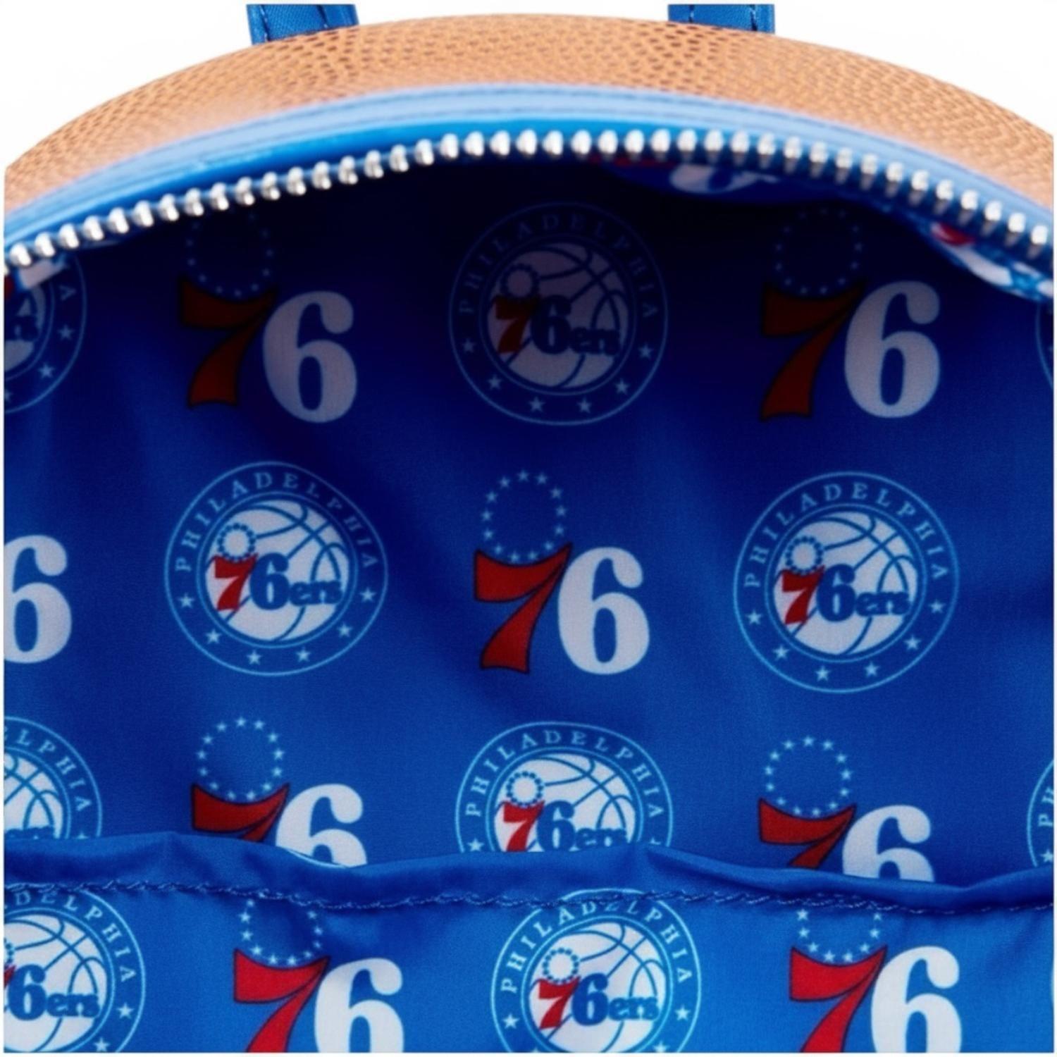 Mochila Loungefly Hombre NBA Philadelphia 76ers Logo-3