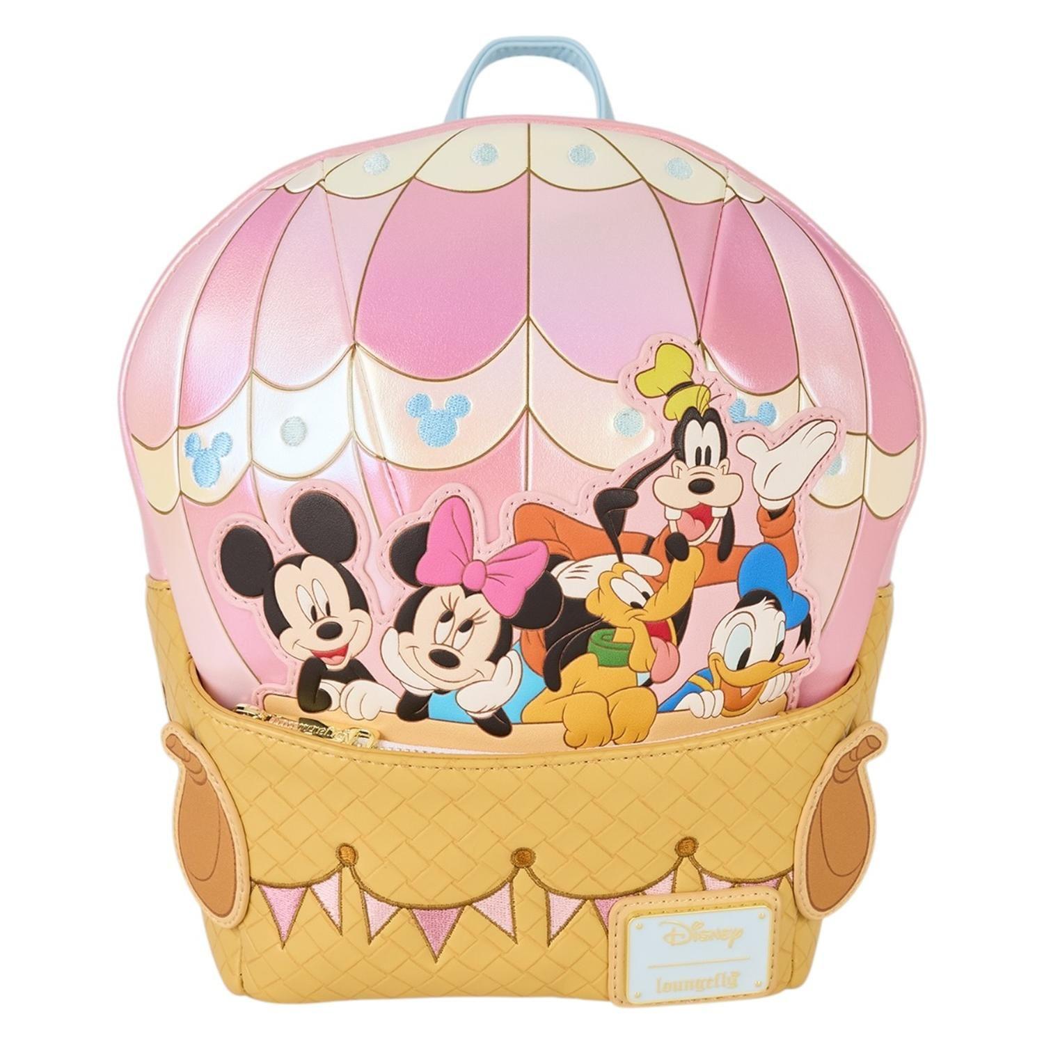 Mochila Loungefly Mujer Mickey Friends Hot Air Balloon-0