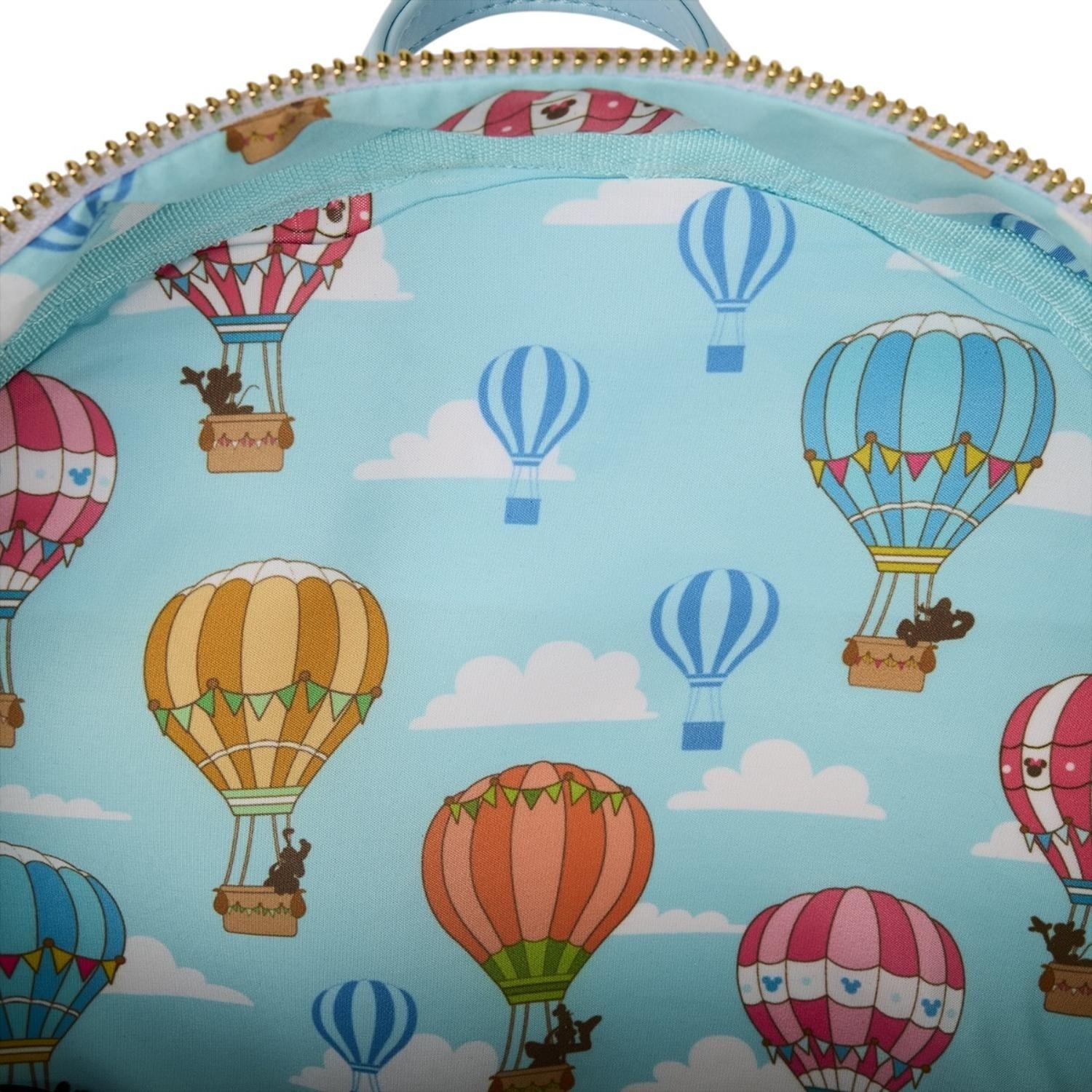Mochila Loungefly Mujer Mickey Friends Hot Air Balloon-4