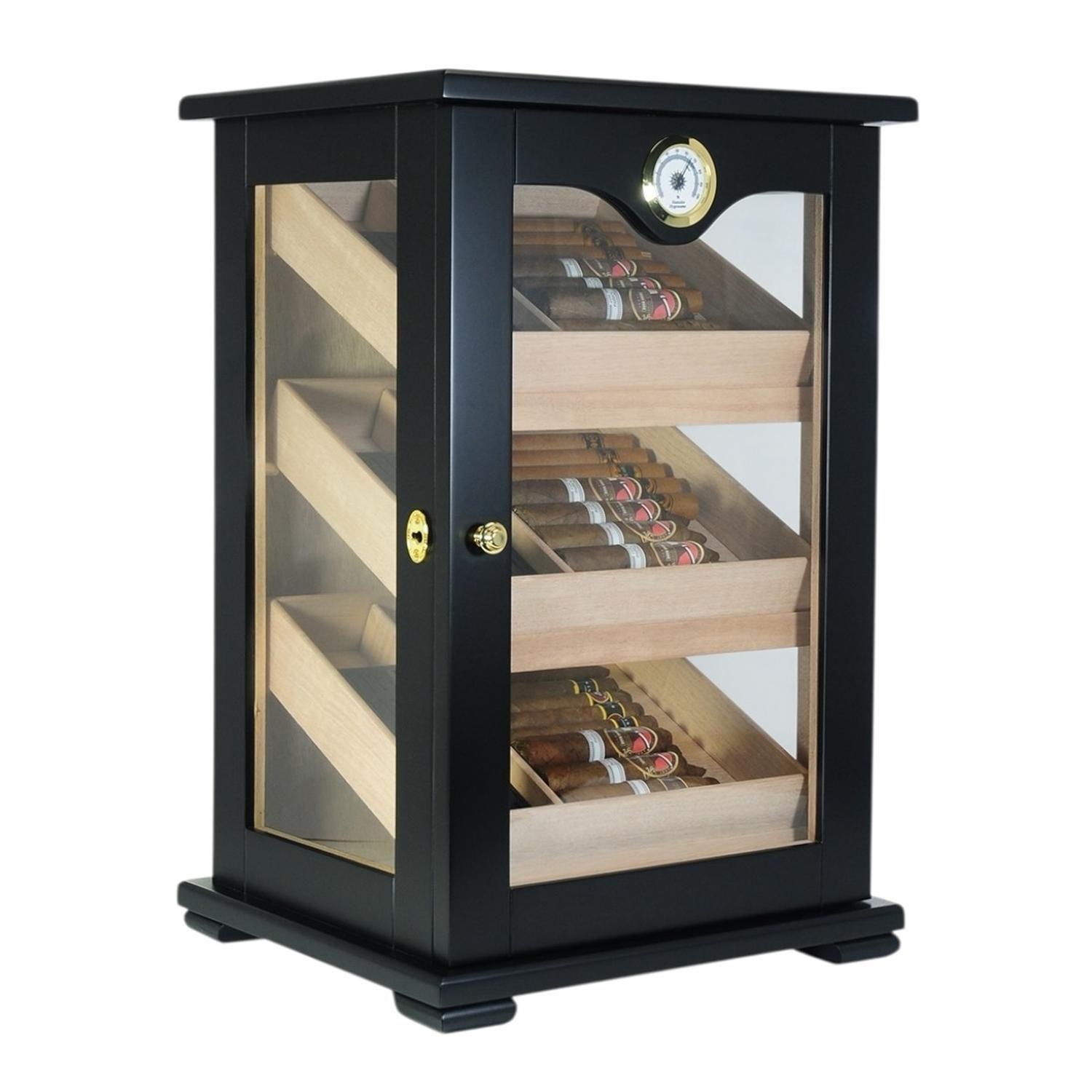 Gabinete Humidor 150 Puros Negro Mate-5
