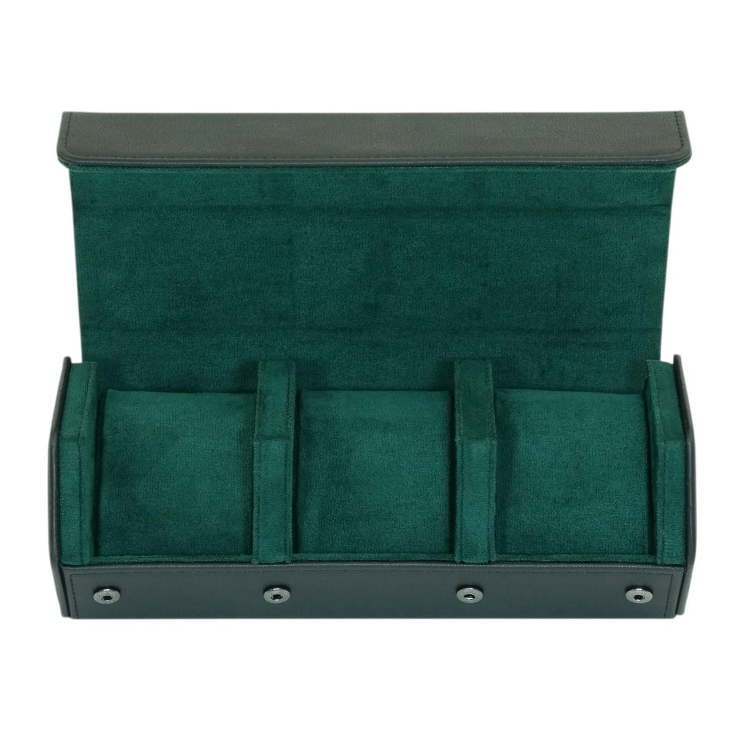Caja Para Relojes 3 Espacios Hexagonal Negro-7