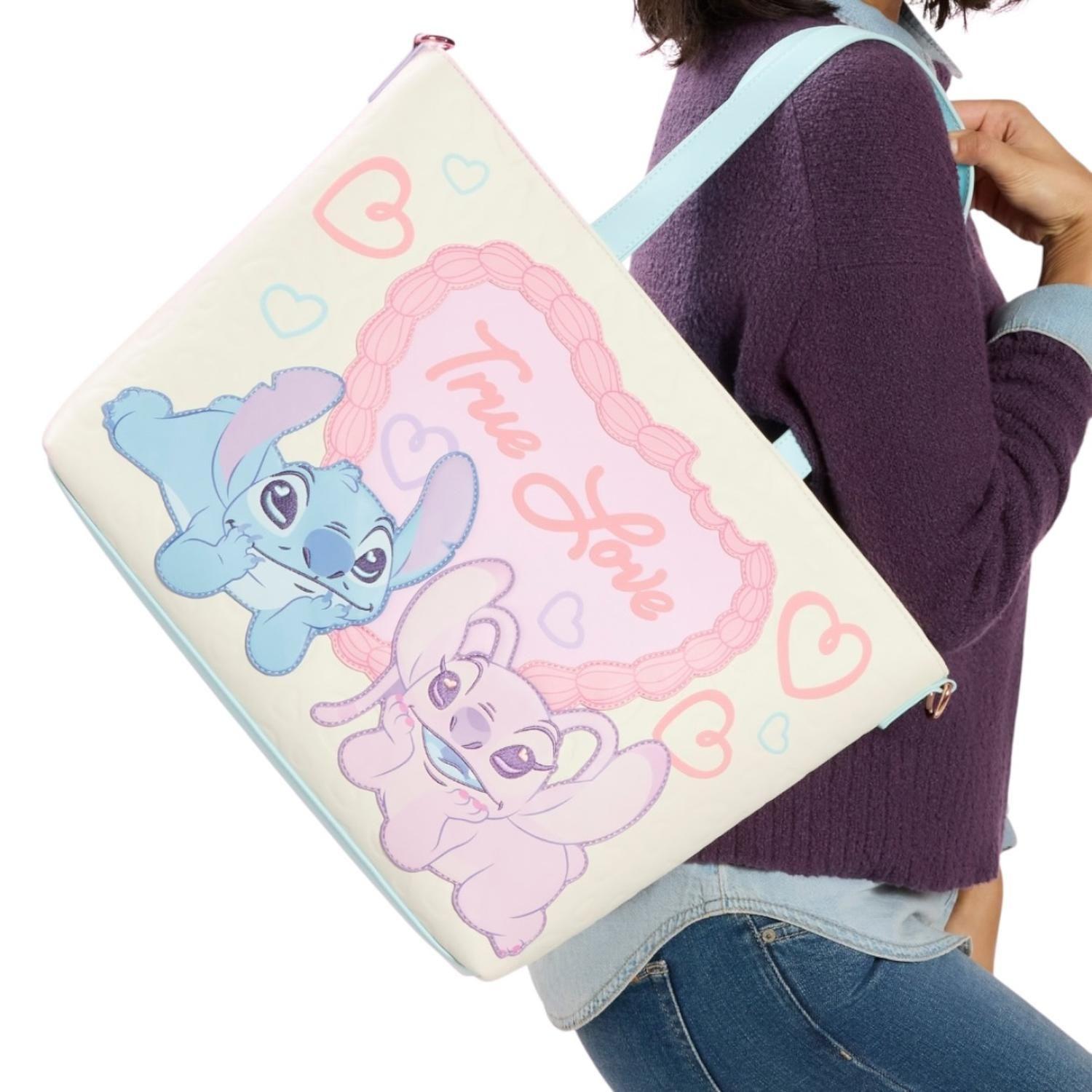 Bolso Loungefly Mujer Stitch Angel True Love Tote-3