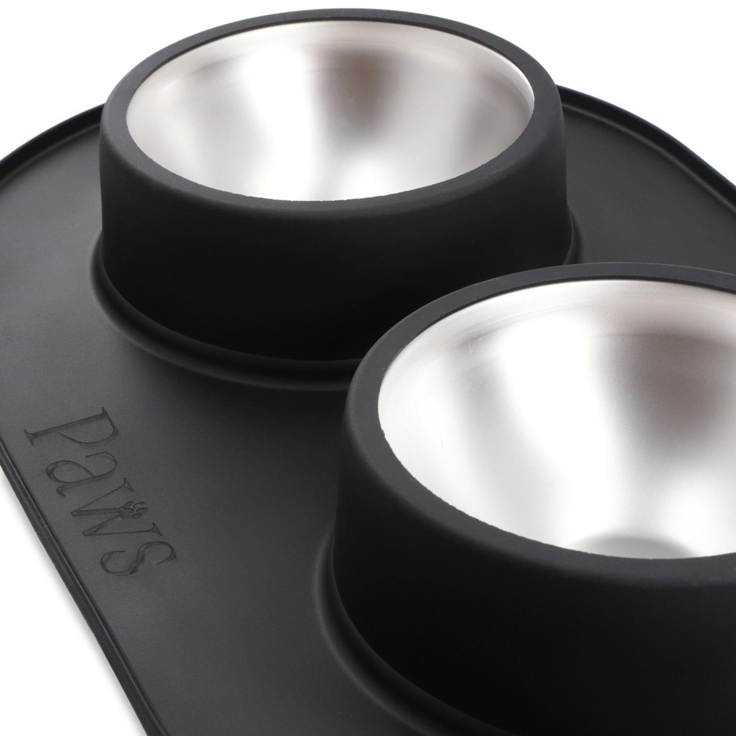 Bowl doble - Acero inoxidable-0