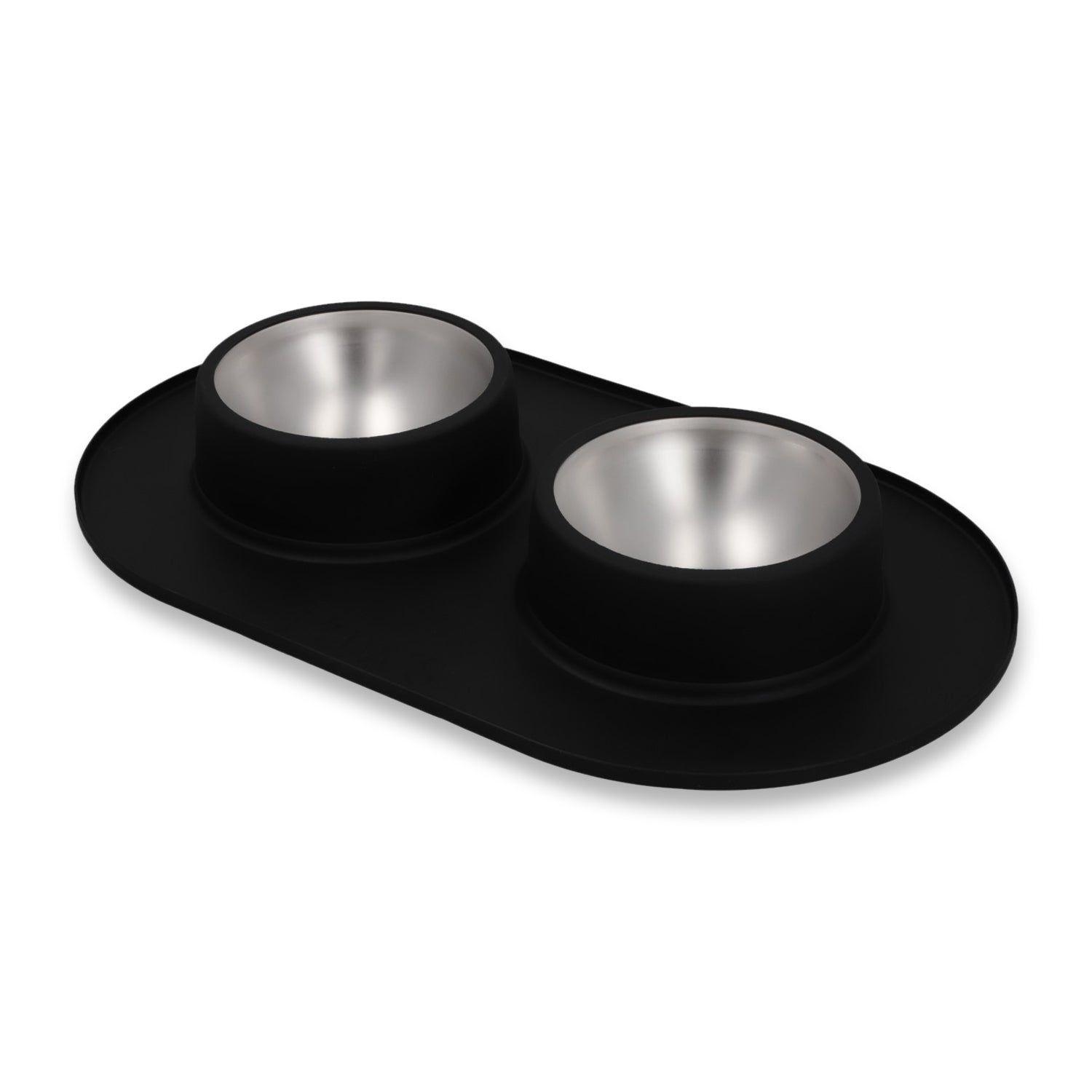 Bowl doble - Acero inoxidable-2