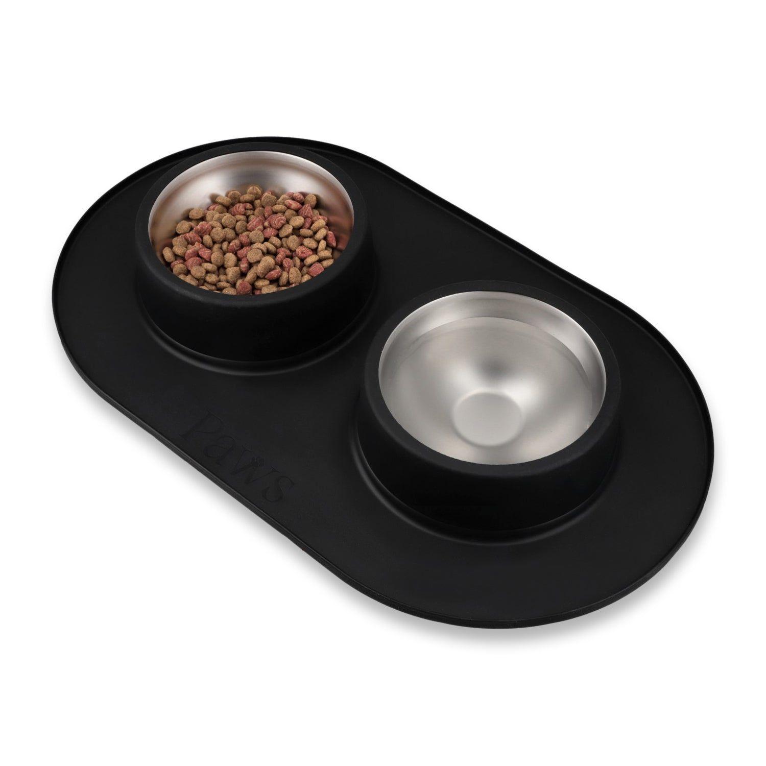 Bowl doble - Acero inoxidable-4