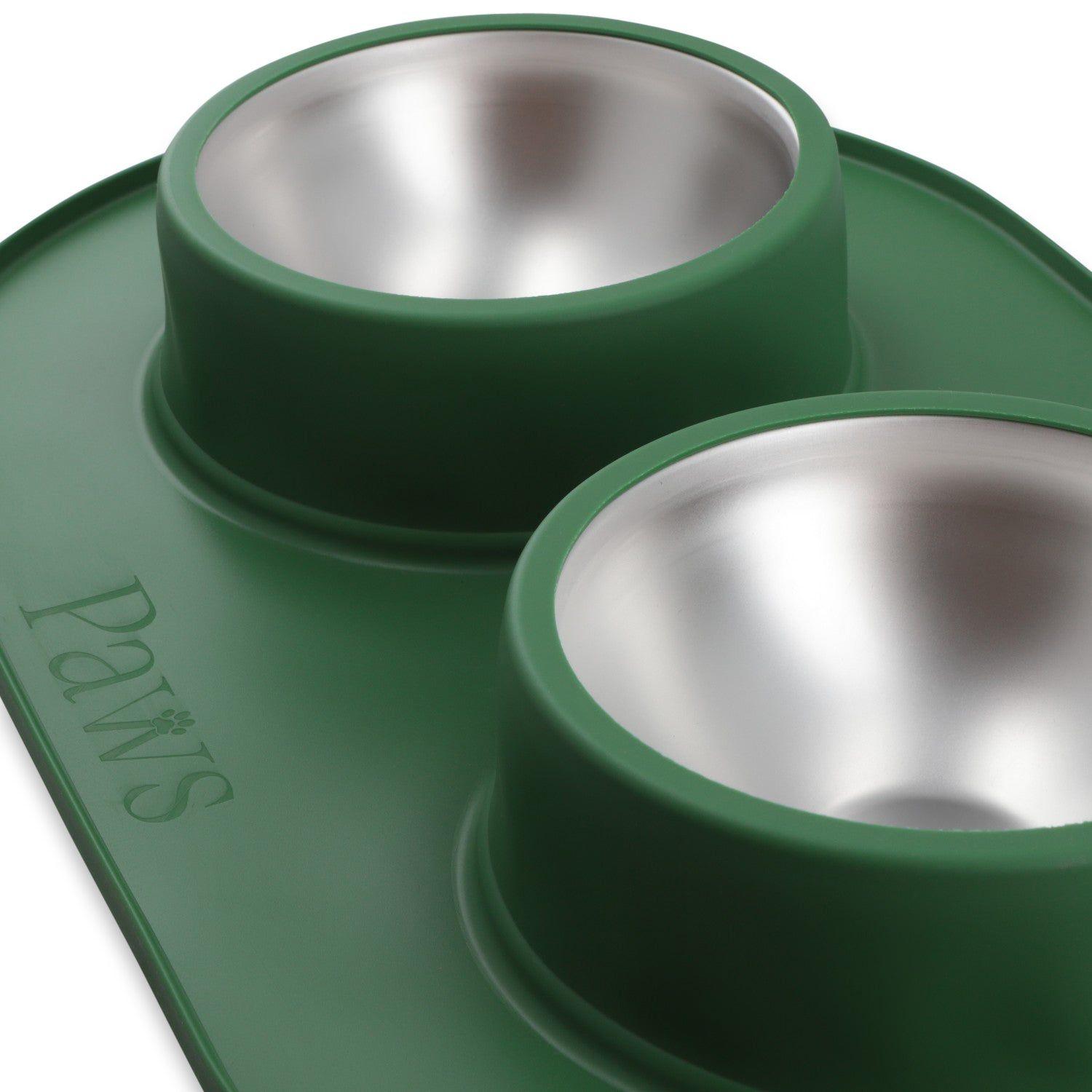 Bowl doble - Acero inoxidable-0