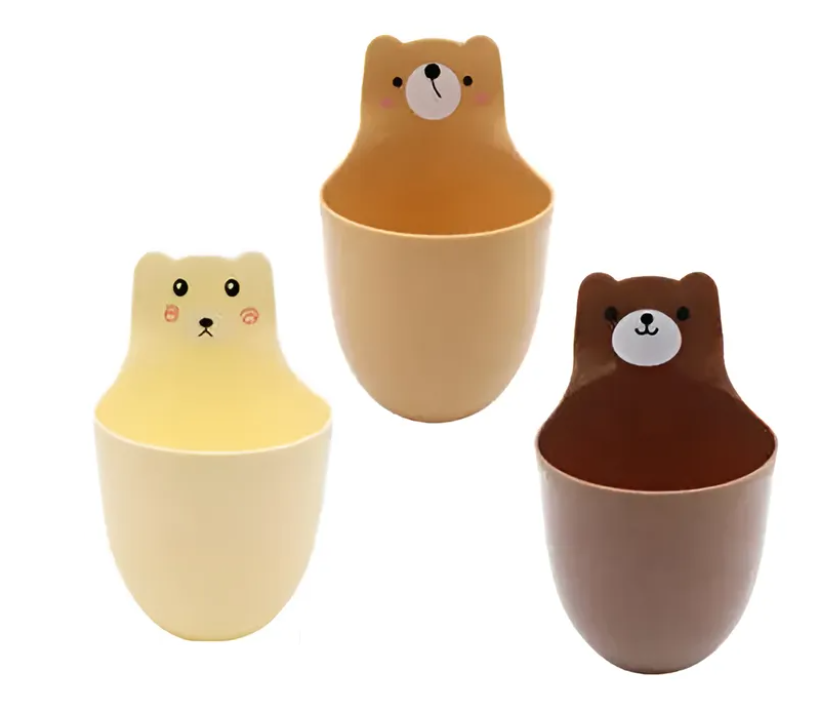 Organizador De Oso De Escritorio De Plastico 3psc-0