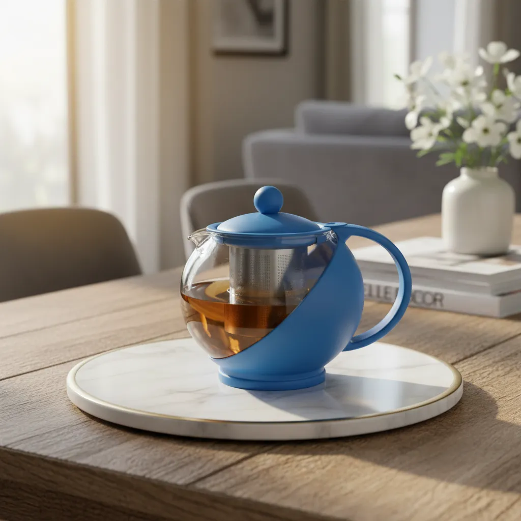 Tetera De Vidrio Con Infusor 1250ml Para Cocina-3