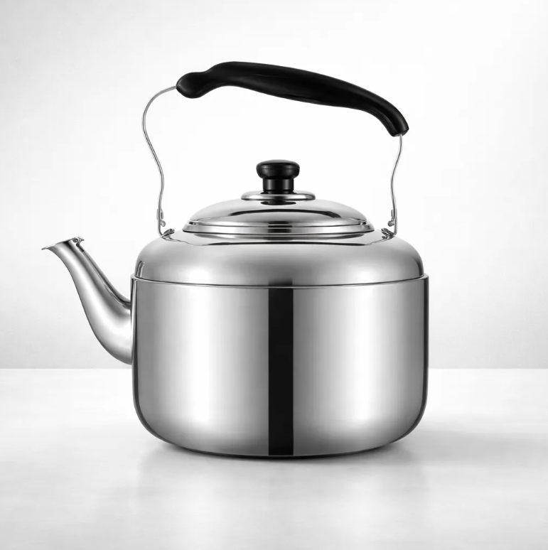 Tetera de Acero Inoxidable Clasica Plateada 5000ml-0