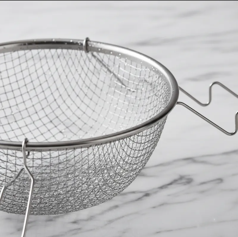 Canasto Freidor Acero Inoxidable Malla Redonda 20cm-4