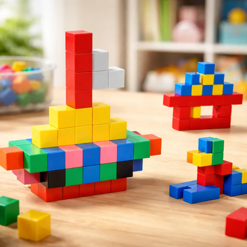 Bloques Magneticos De Construccion 64 Piezas Juego Didactico-5