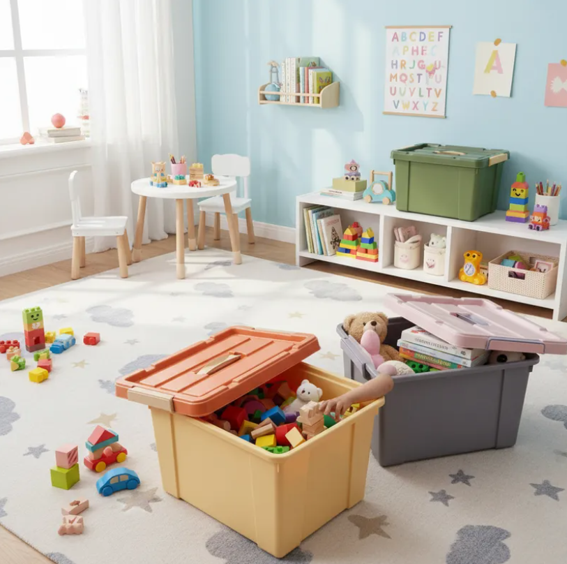 Caja Organizadora Plastica Con Tapa 15 Litros-5