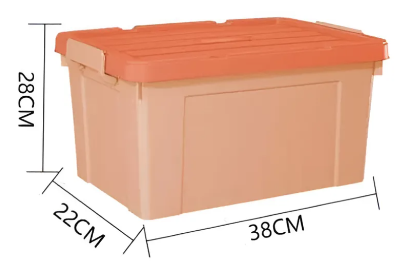 Caja Organizadora Plastica Con Tapa 15 Litros-6